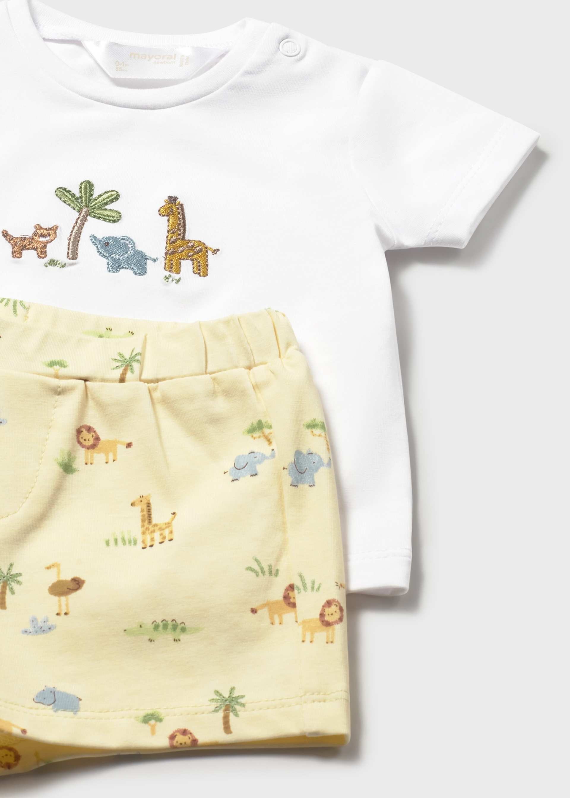 Ensemble 4 pièces short nouveau-né