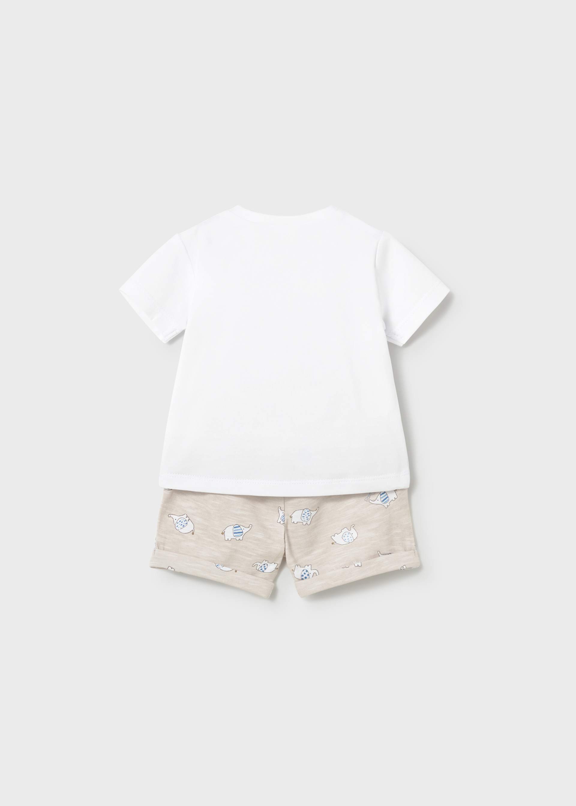 Completo 4 pezzi pantalone corto neonato Completo 4 pezzi pantalone corto neonato