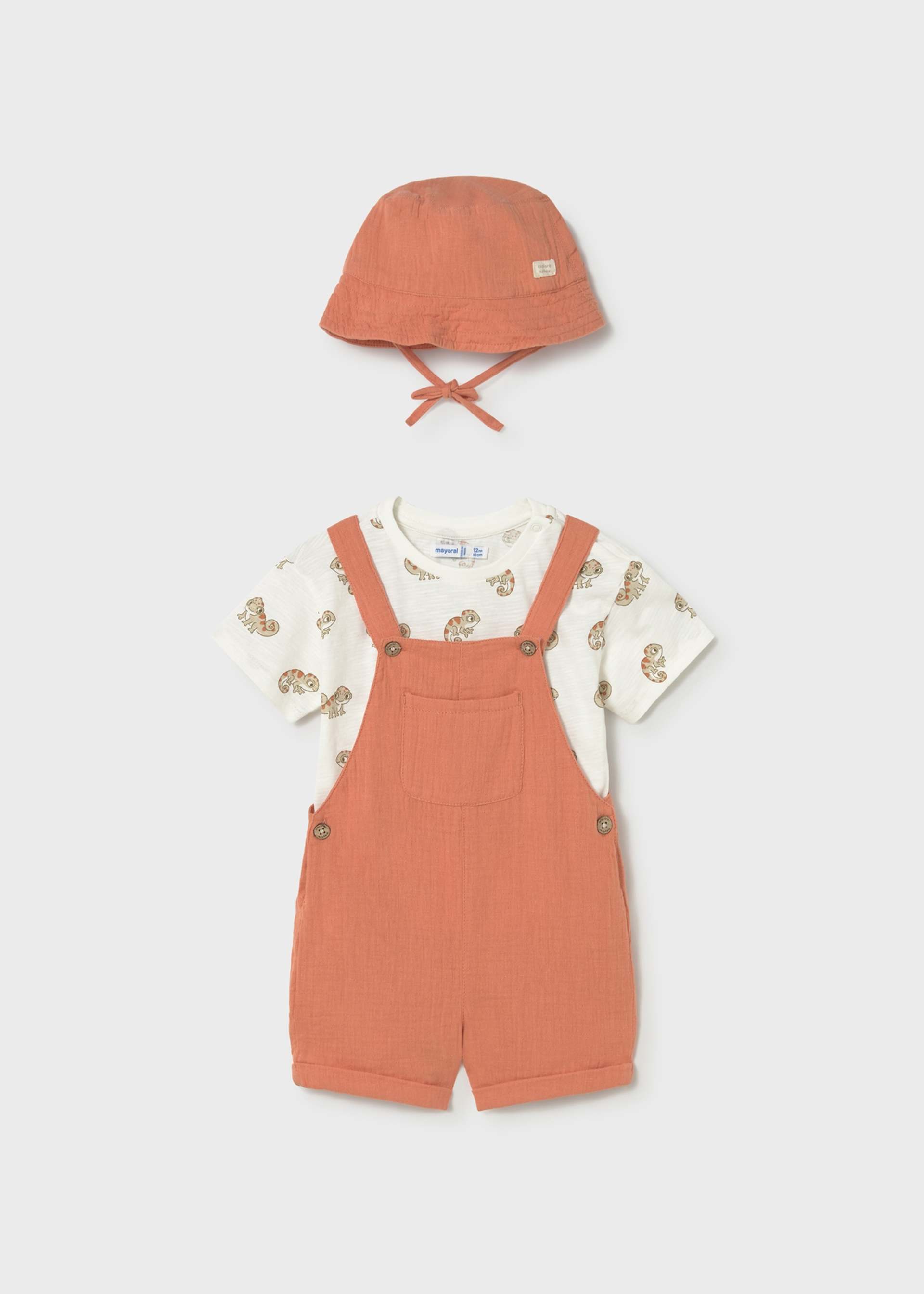 Conjunto 3 piezas peto bebé