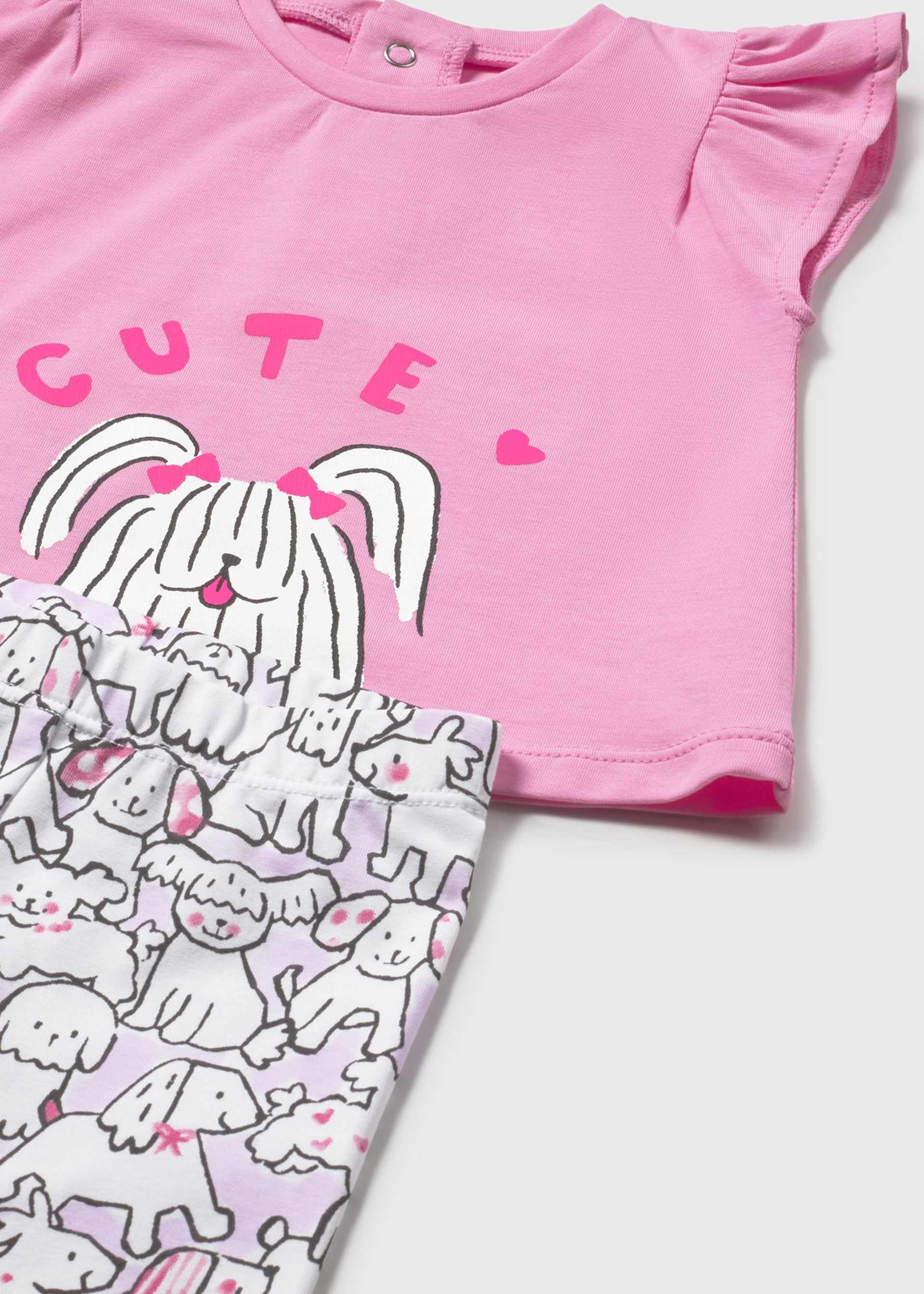 Print legging set newborn