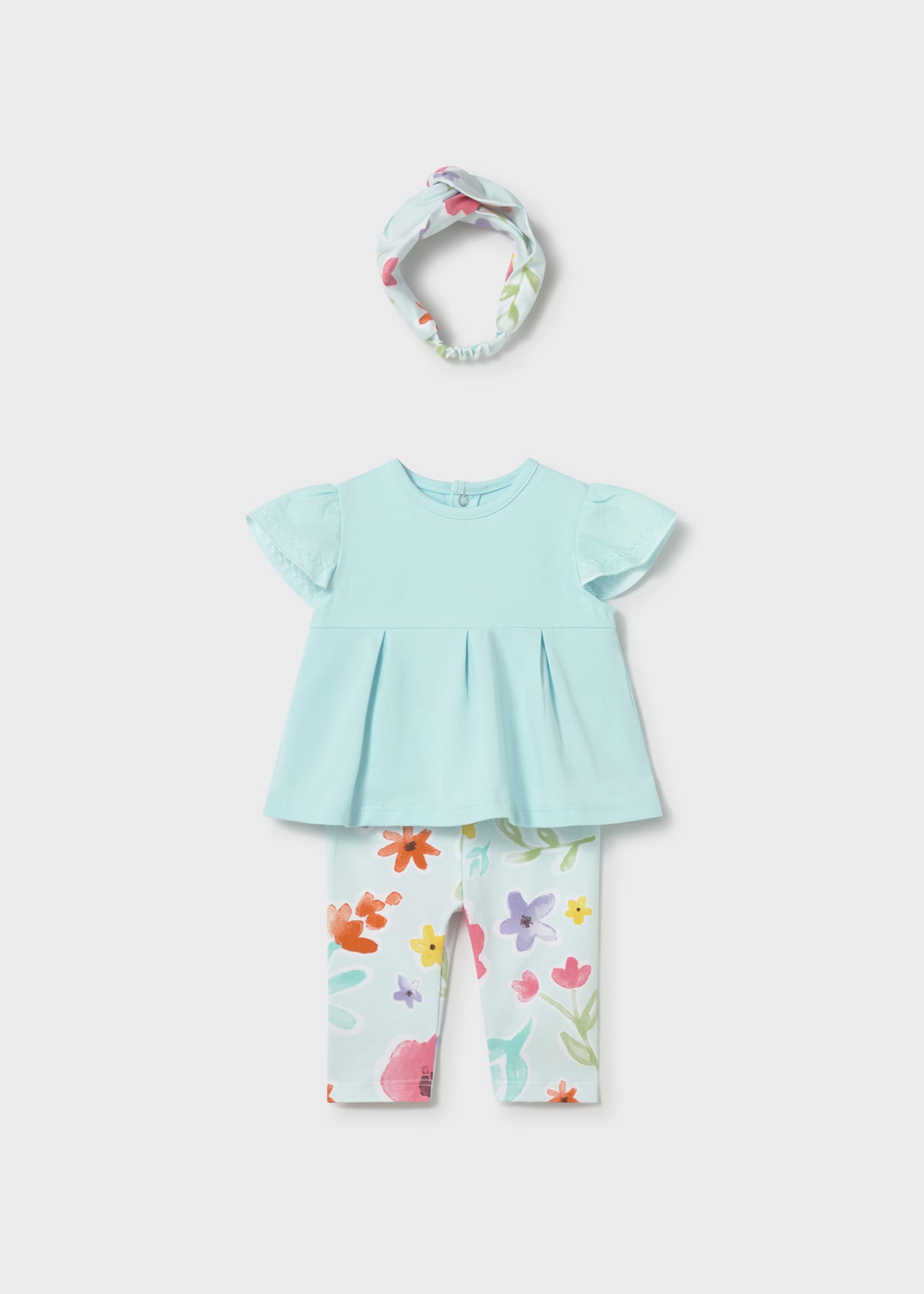 Newborn Girl 3-Piece Printed Set