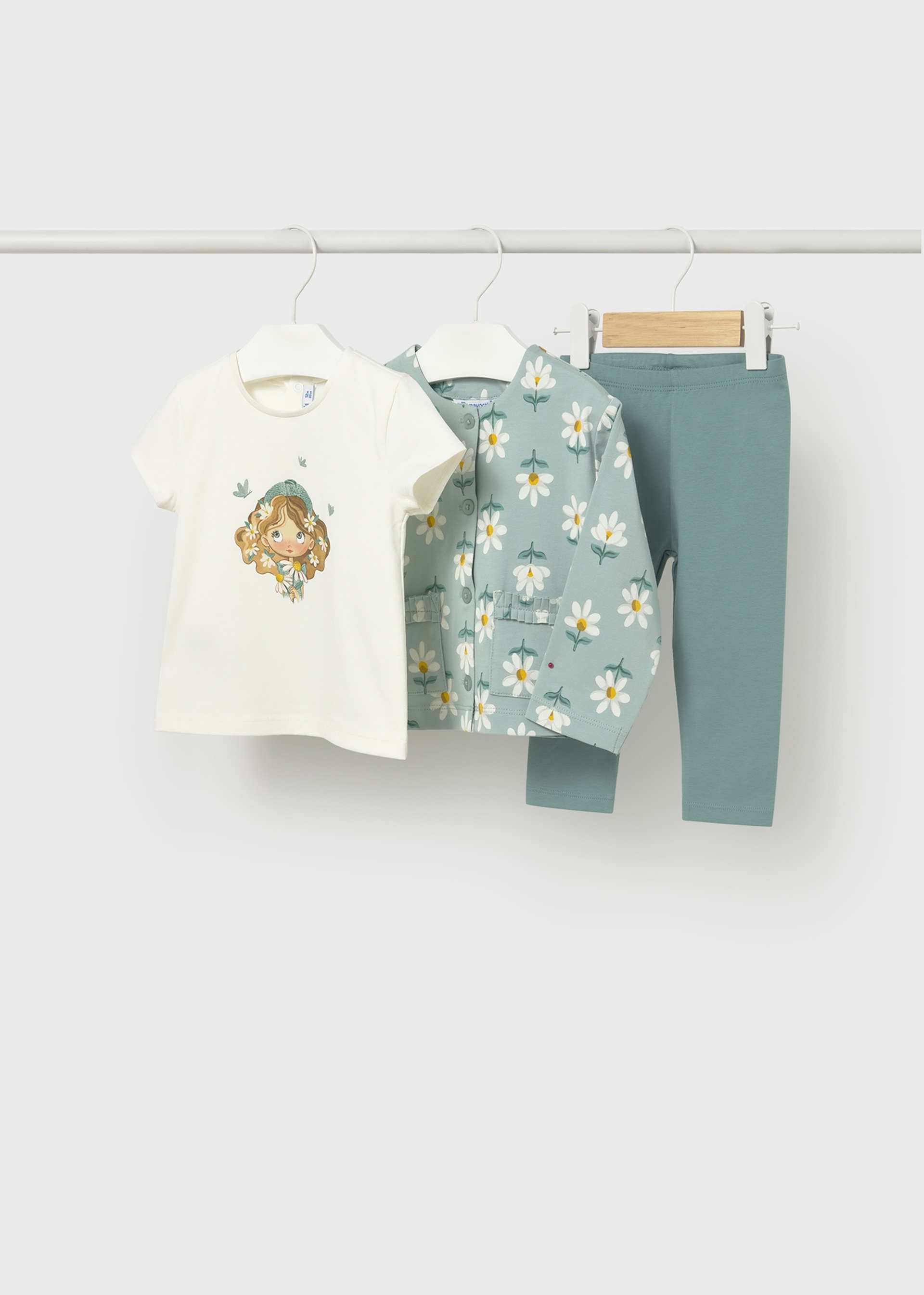 Conjunto 3 piezas con chaqueta bebé