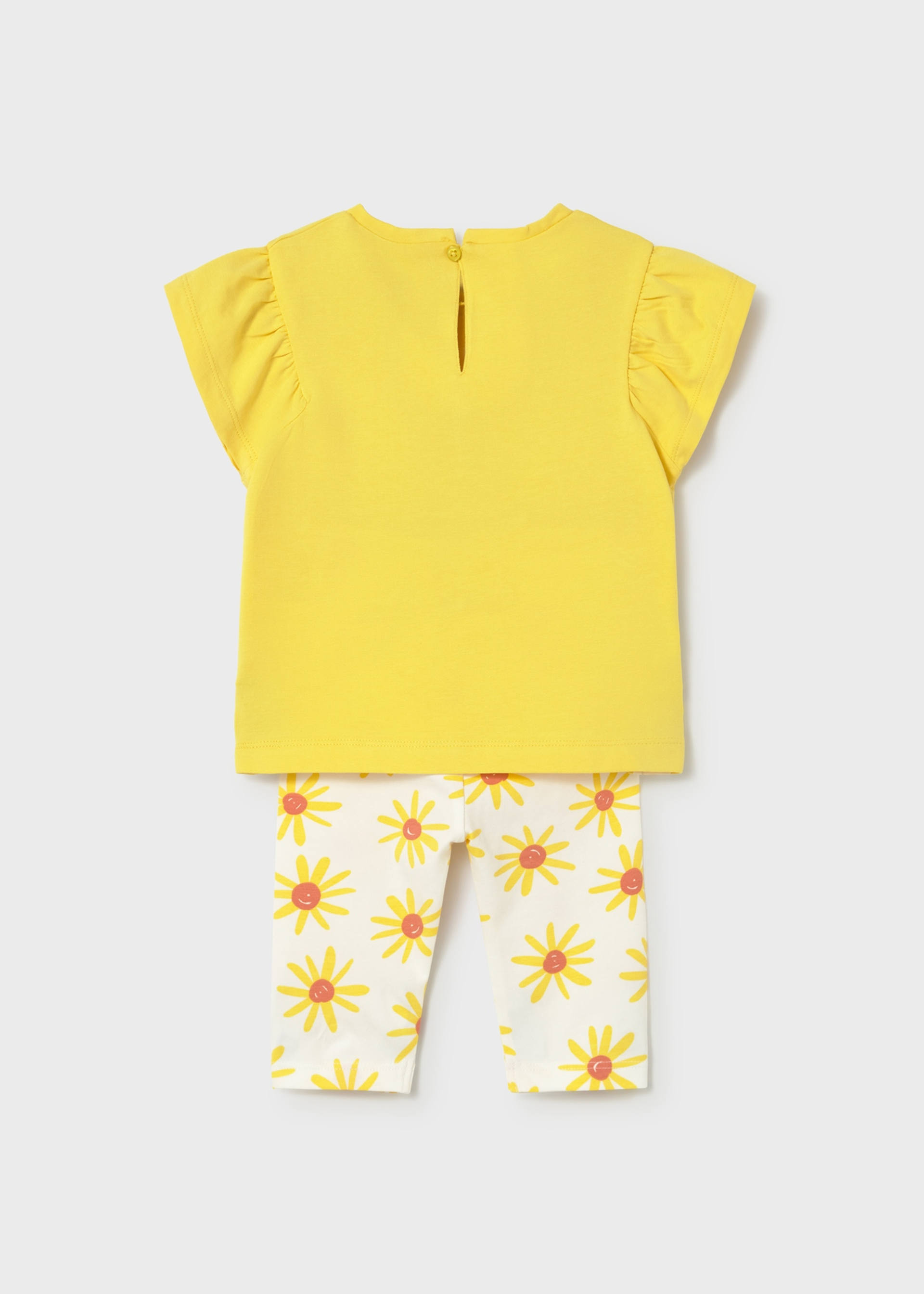 Conjunto legging estampado y camiseta bebé