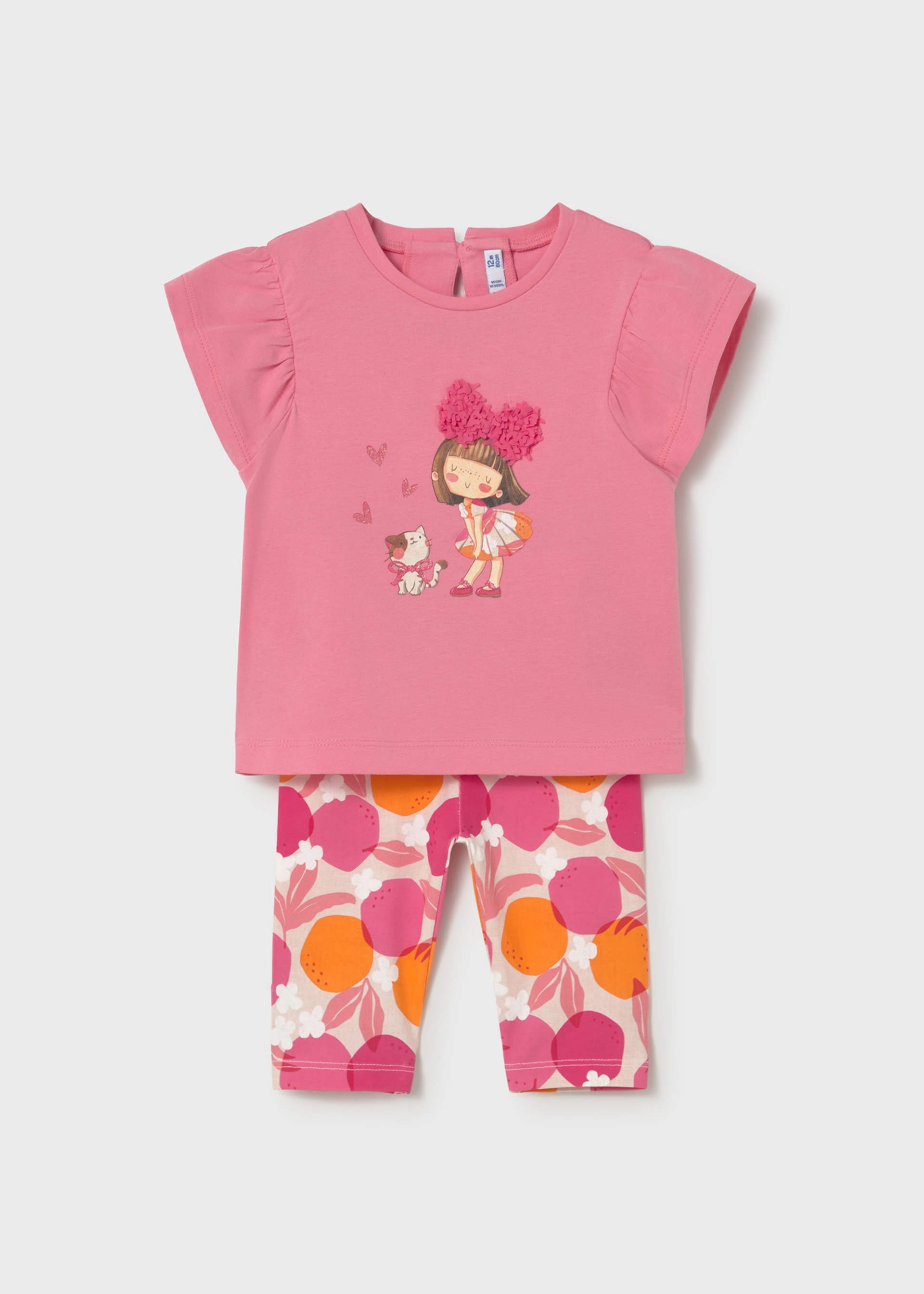 Ensemble leggings imprimés et t-shirt bébé