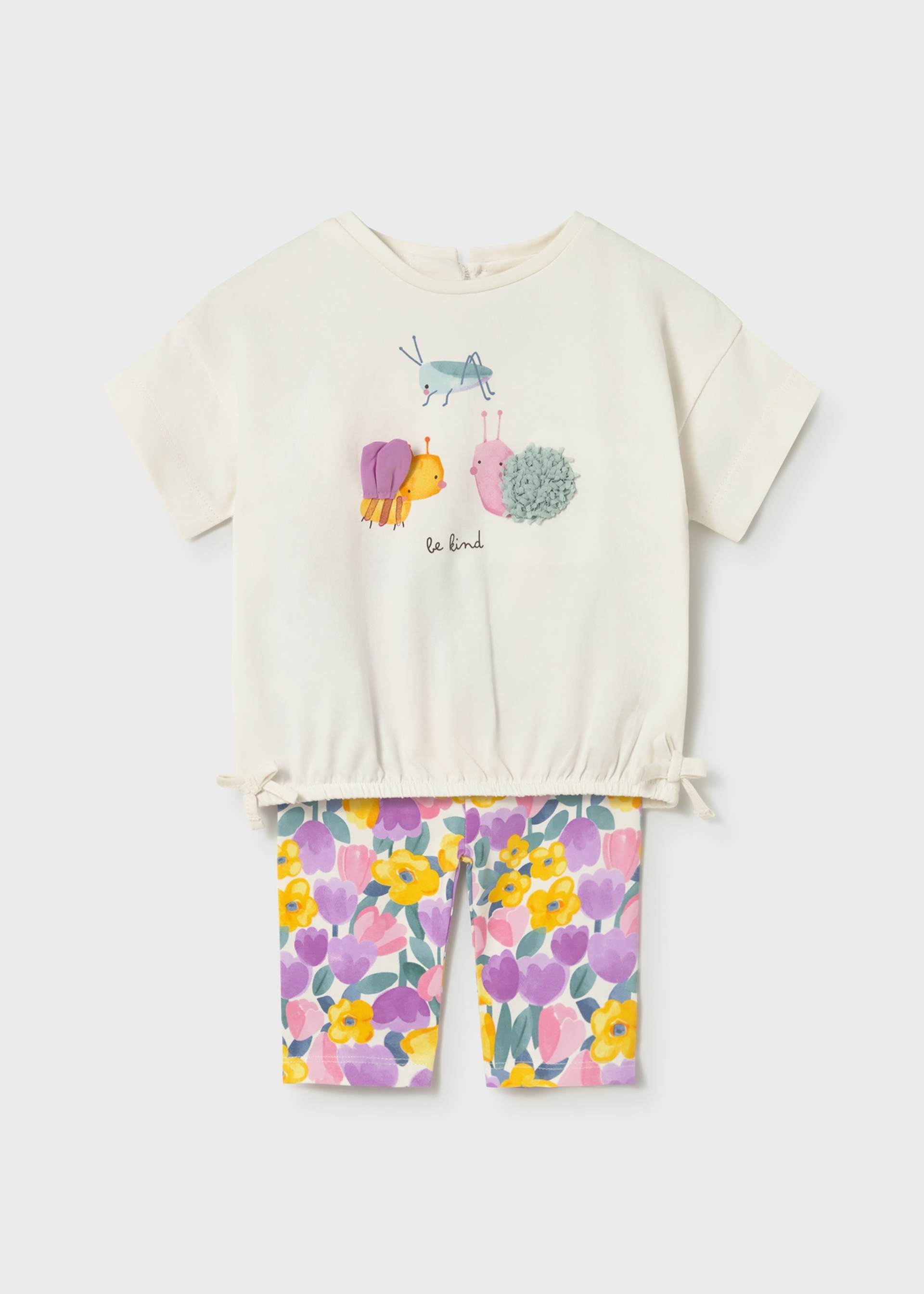 Set Leggings gemustert und T-Shirt Baby