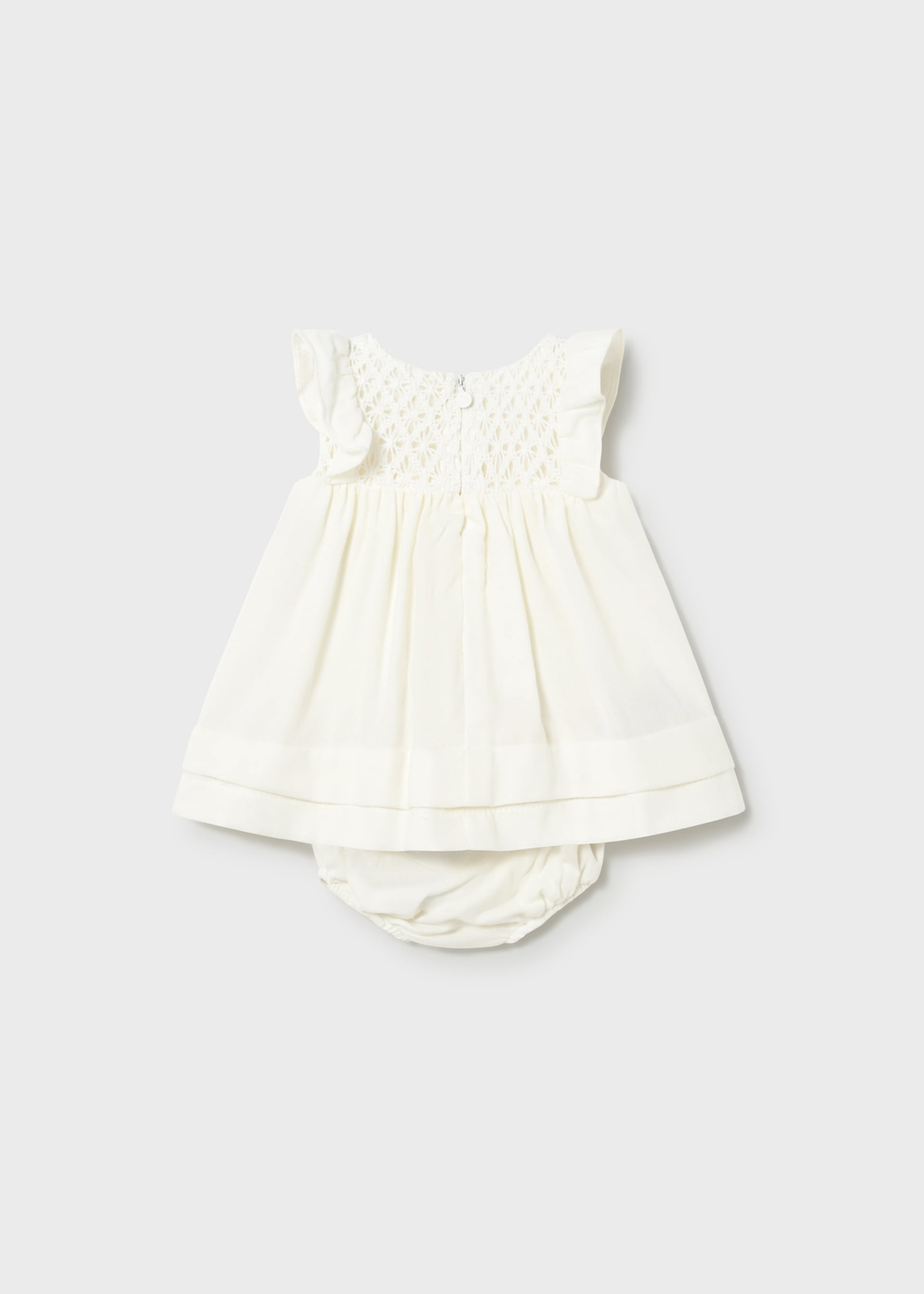 Terry cloth dress newborn with nappy cover