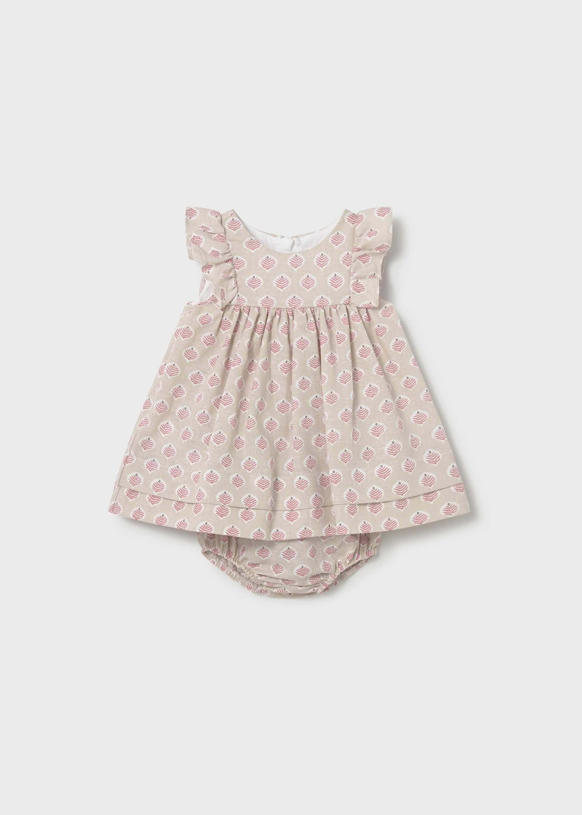 Terry cloth dress newborn with nappy cover