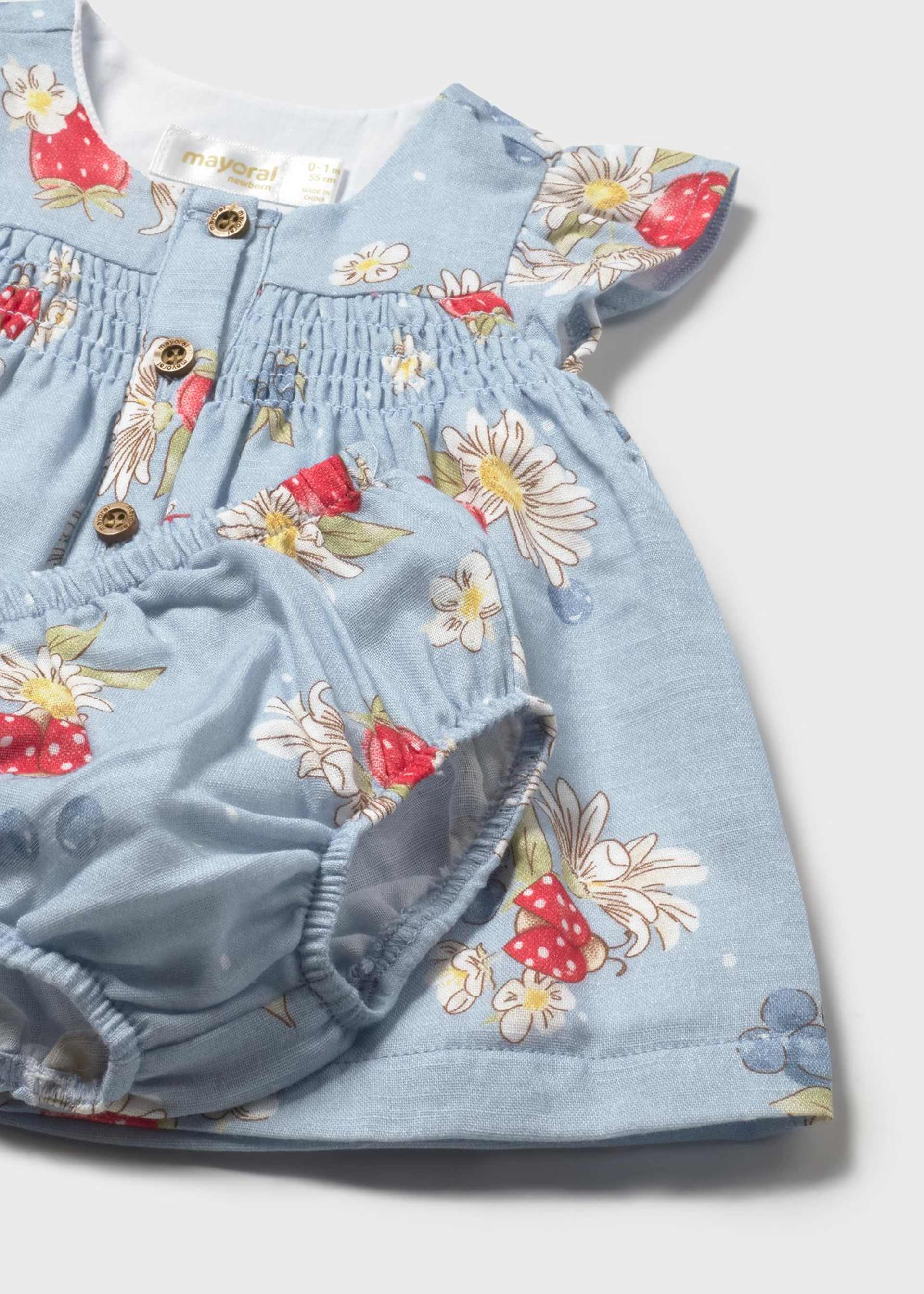 Robe en mousseline nouveau-né