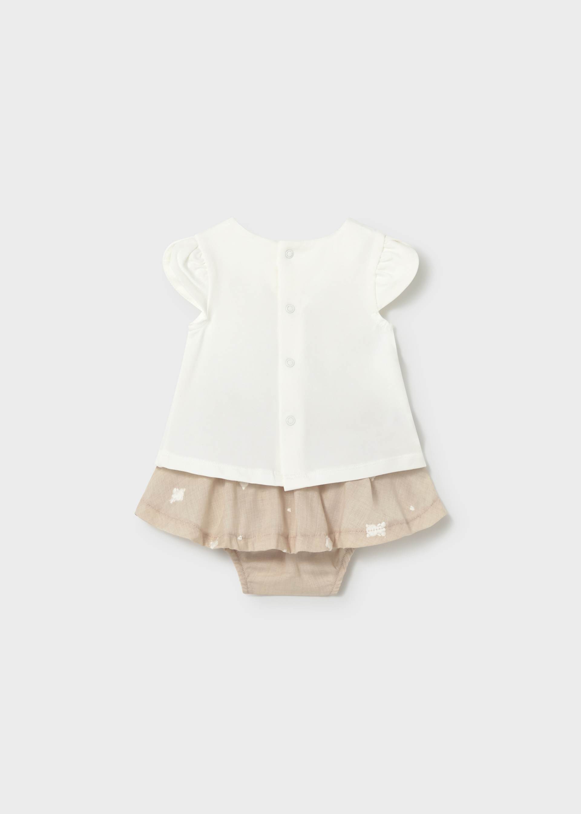 Ensemble jupe et t-shirt ourson nouveau-né