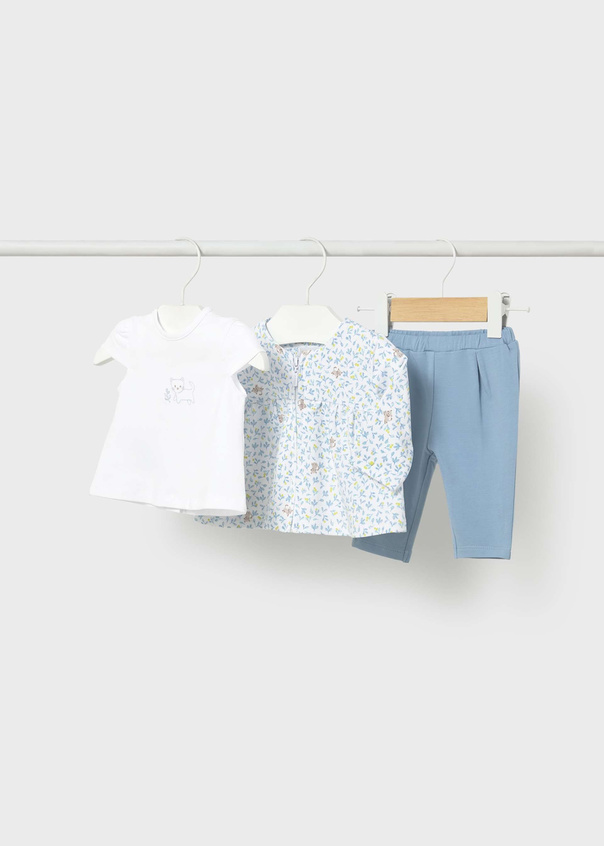 Newborn Girl 3-Piece Tracksuit