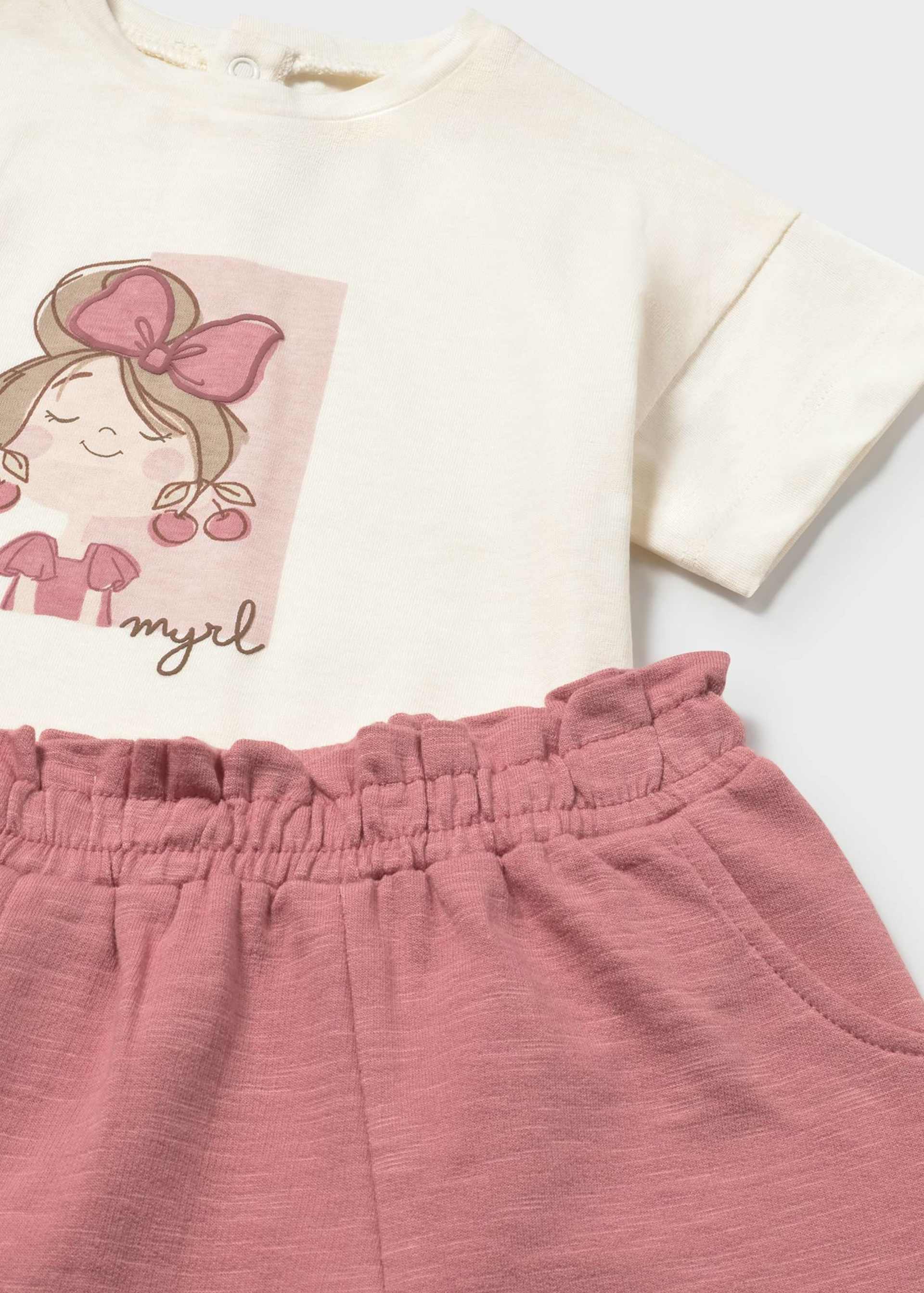 3-piece tracksuit baby with print sweater