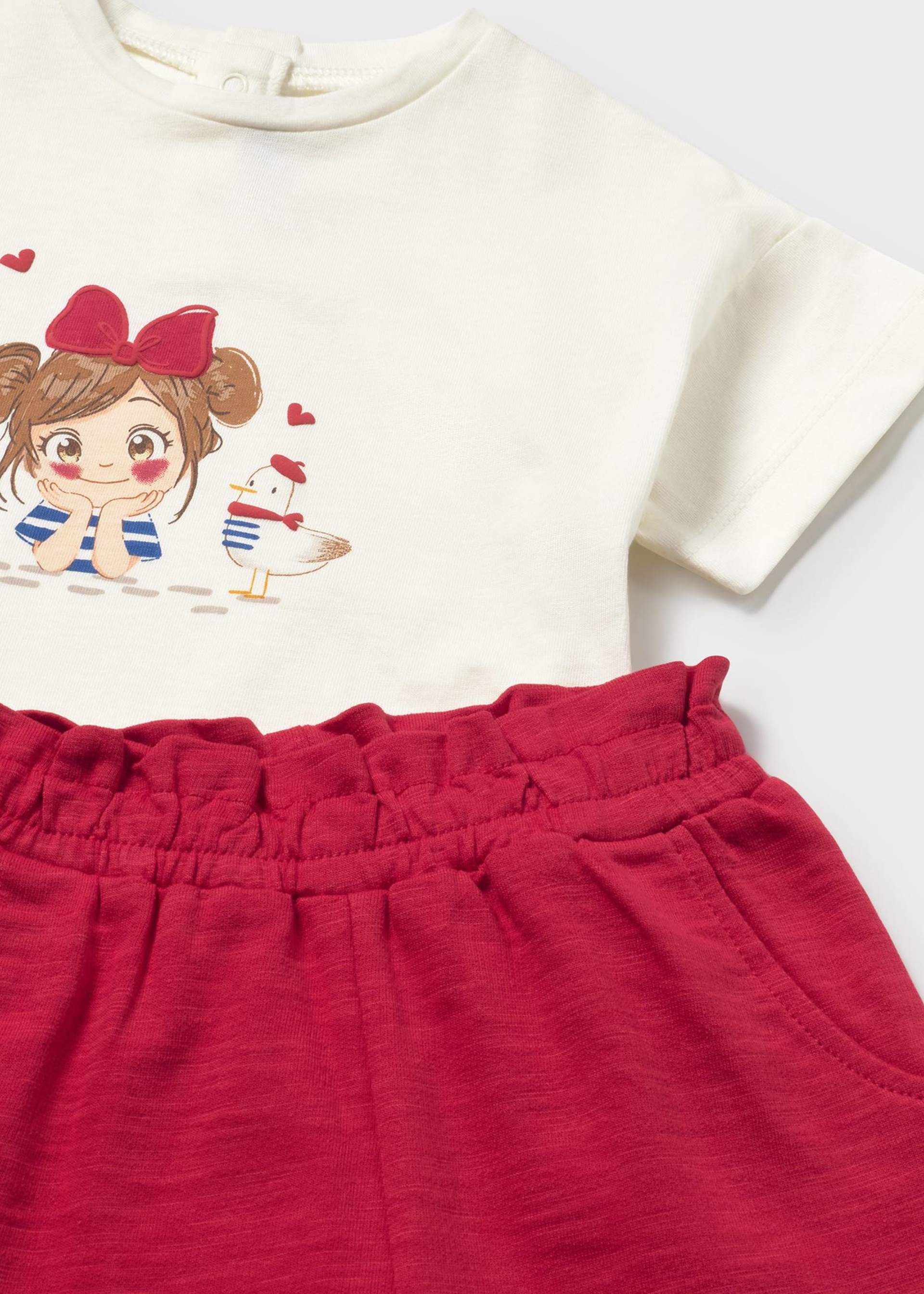 3-piece tracksuit baby with print sweater