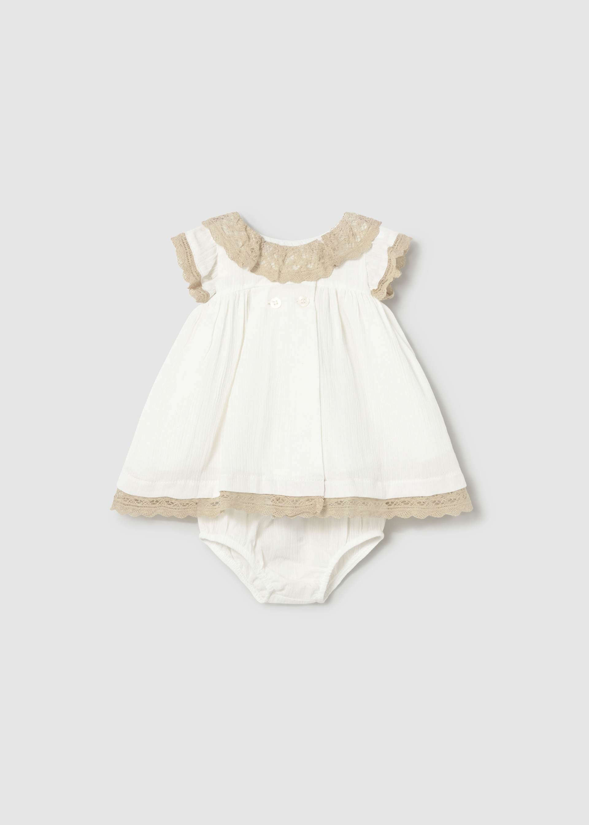 Festliches Kleid mit Windelhöschen Neugeborene