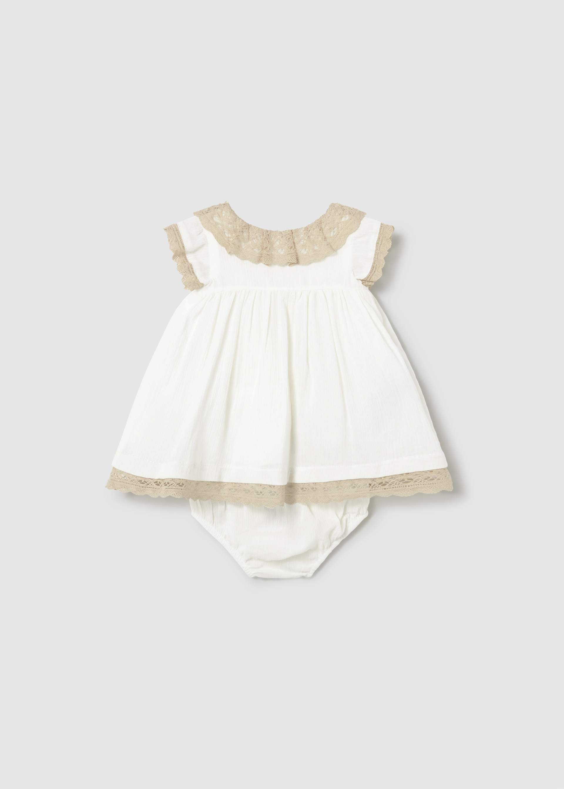 Newborn Girl Dress with Bloomers