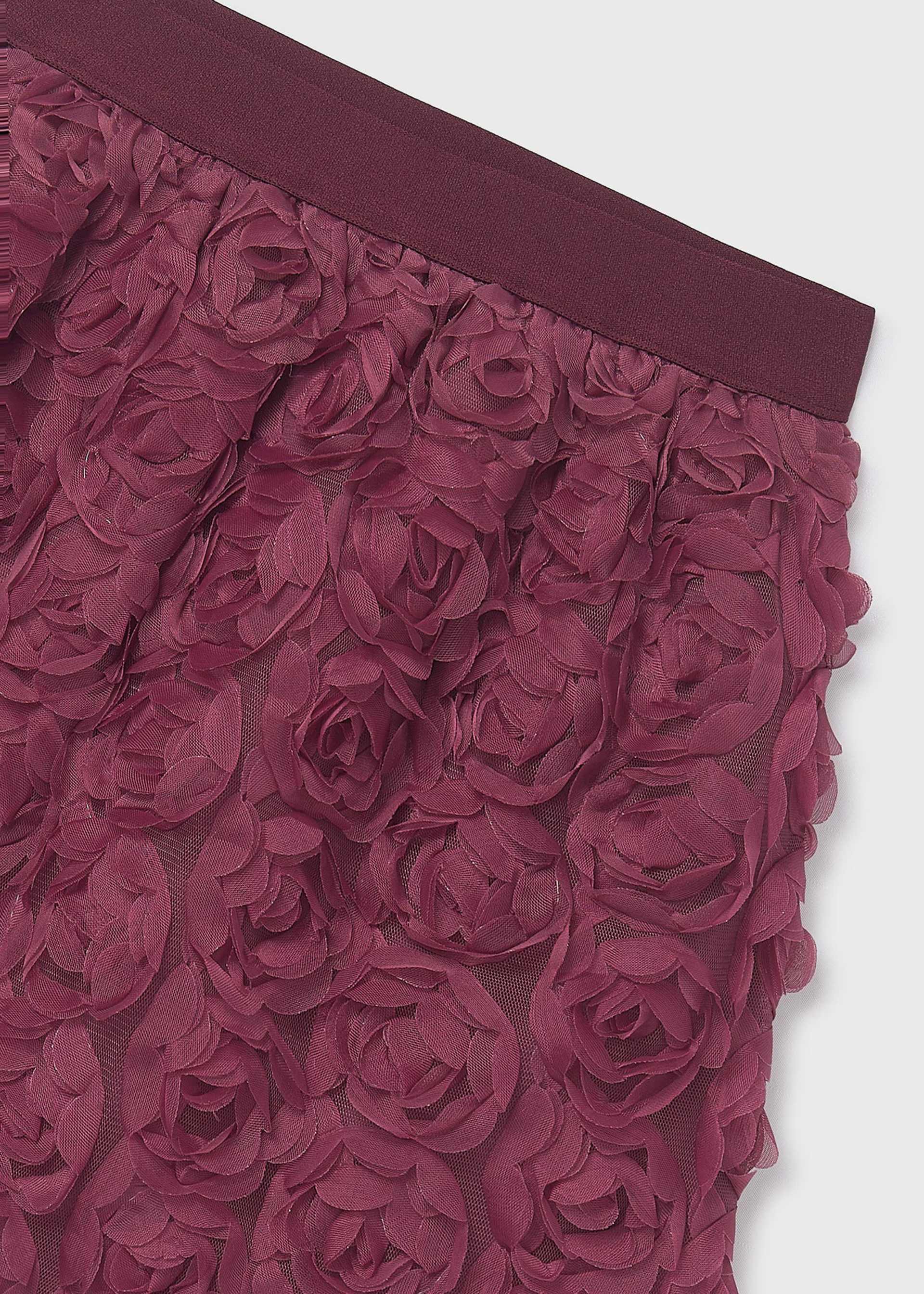 Jupe en tulle fleurs fille