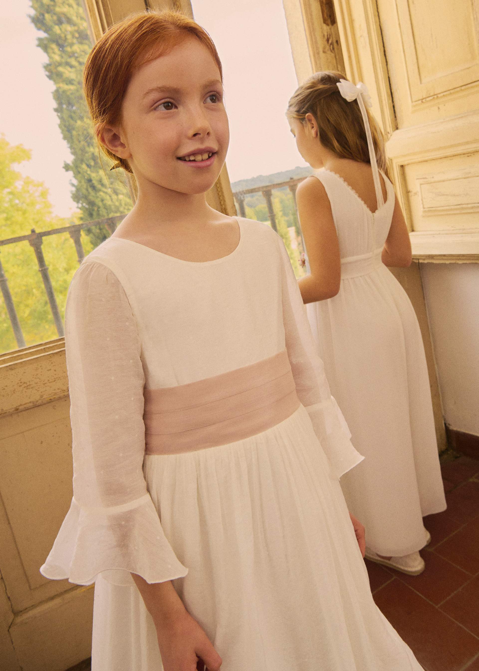 Communion dress print