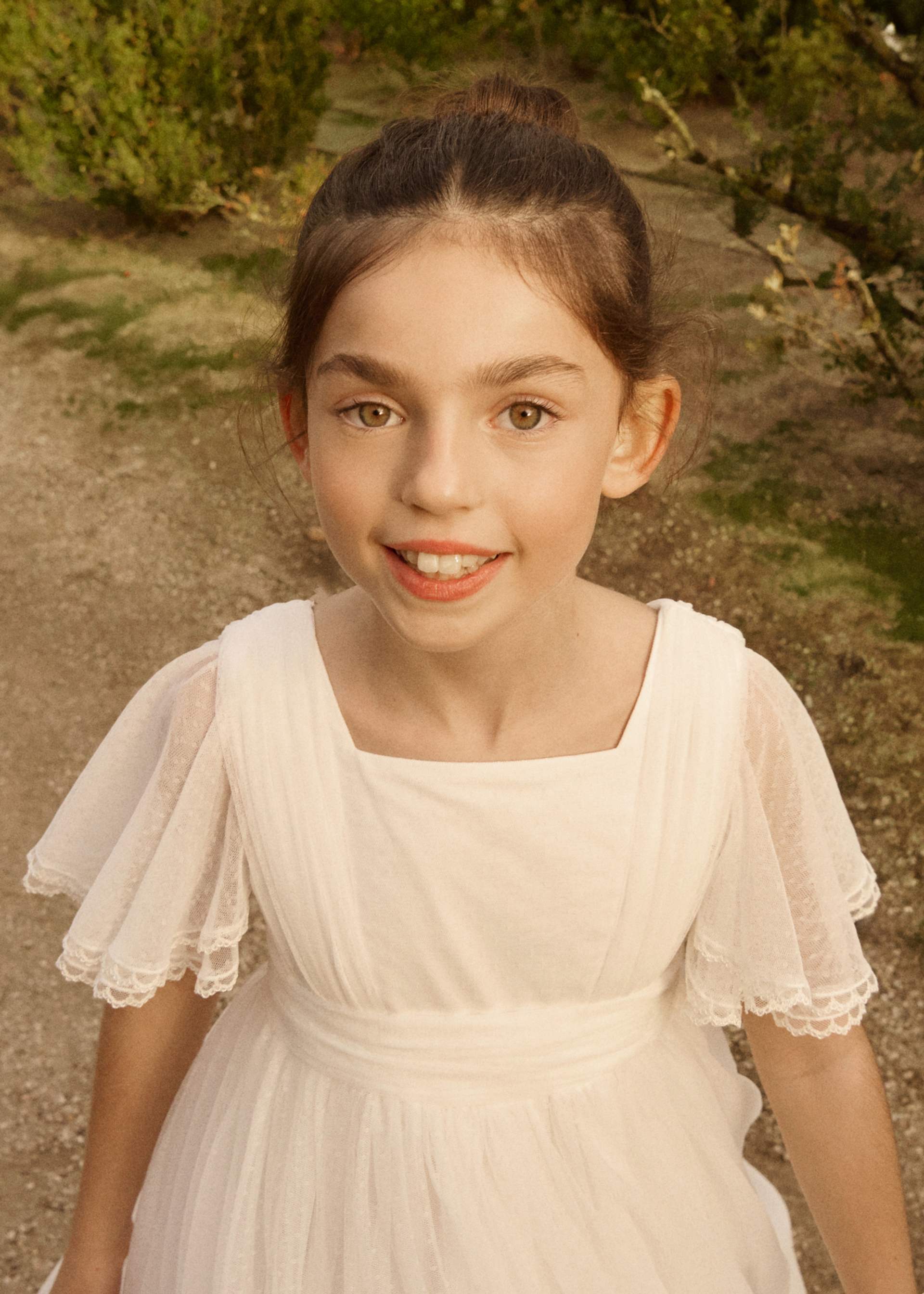 Tule communion dress
