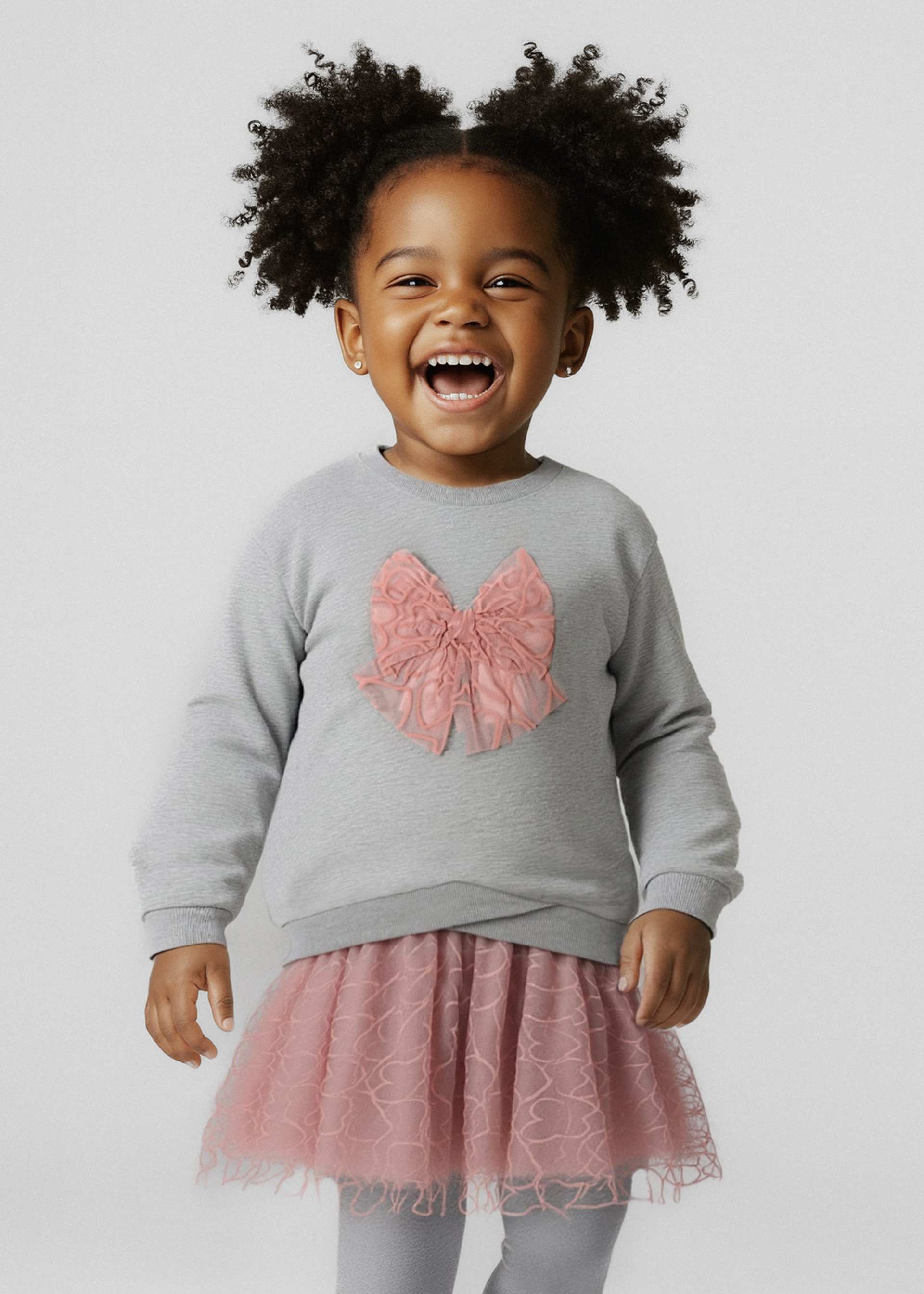 Girls tulle skirt and jumper set