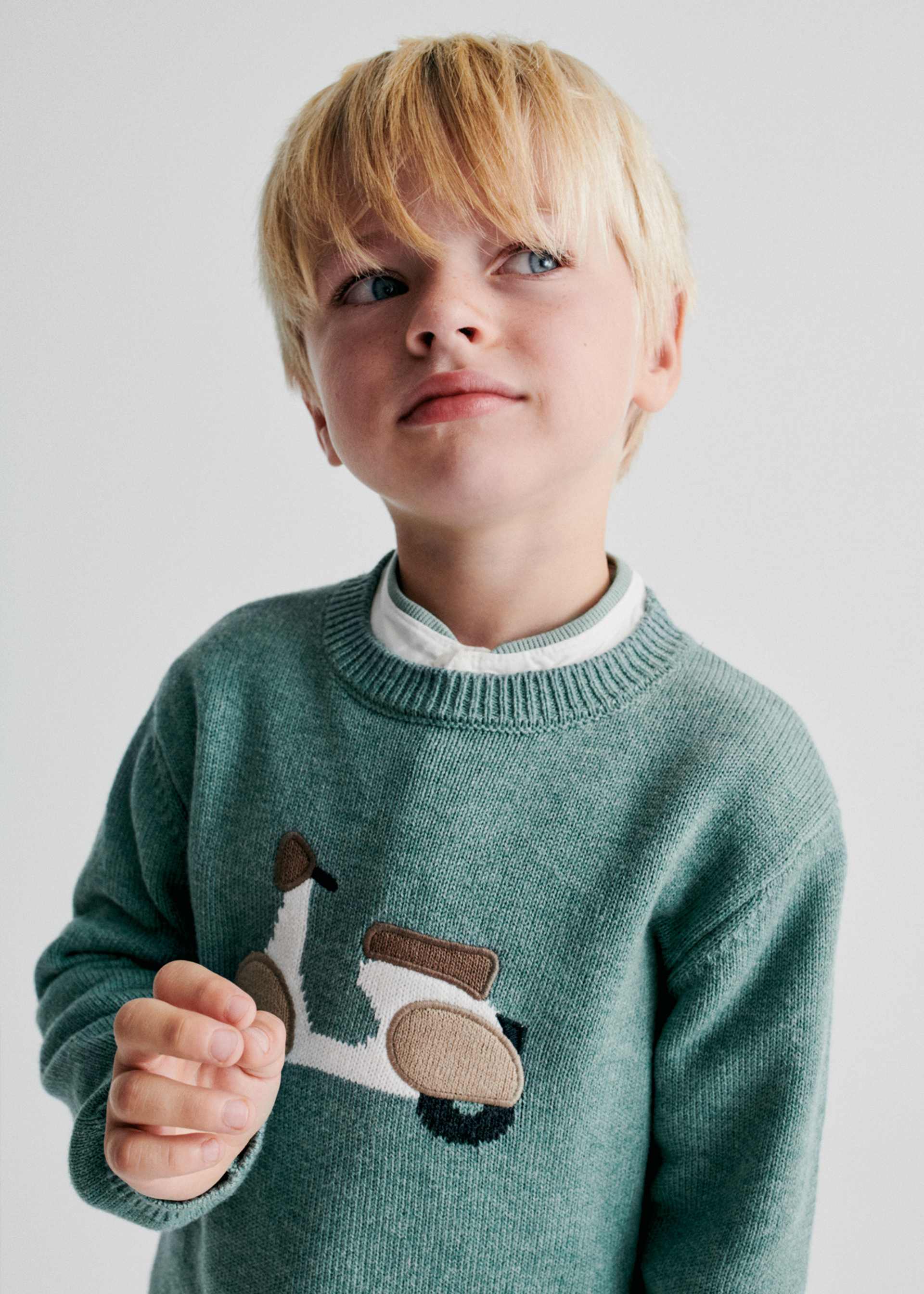 Pullover Intarsiamotiv Jungen