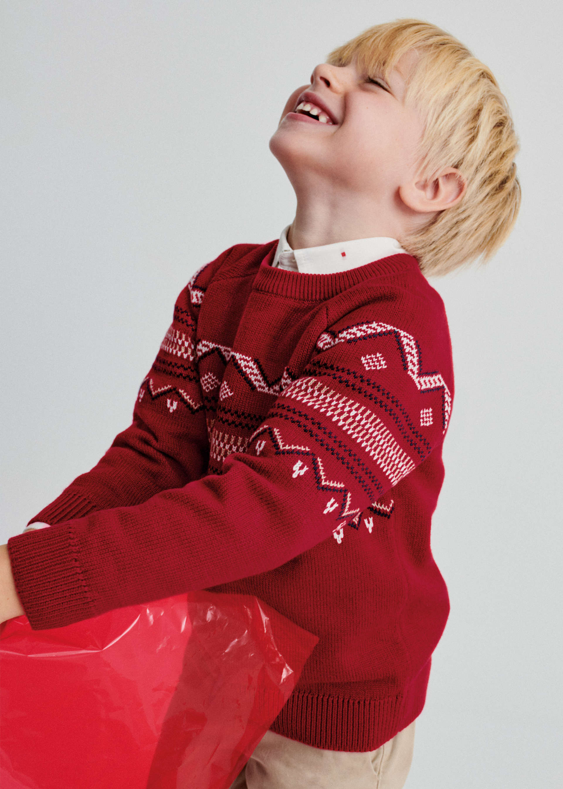 Jersey motivo jacquard niño