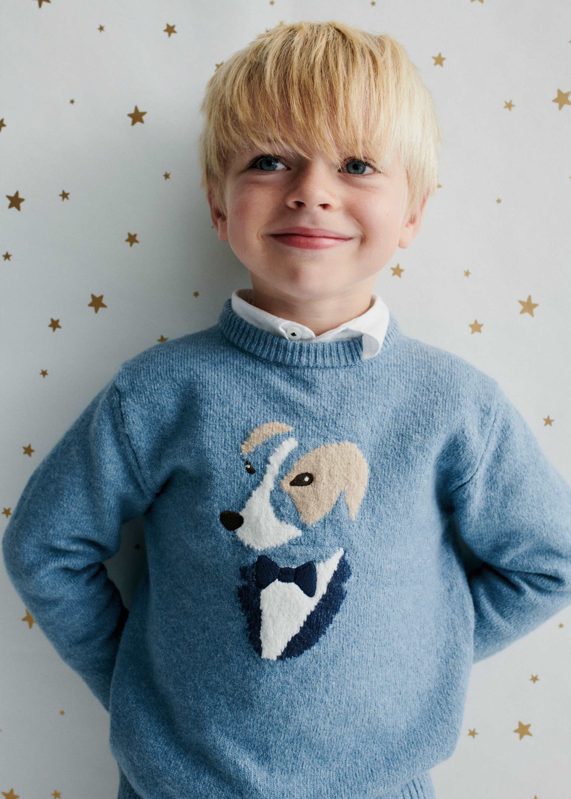 Camisola intarsia menino