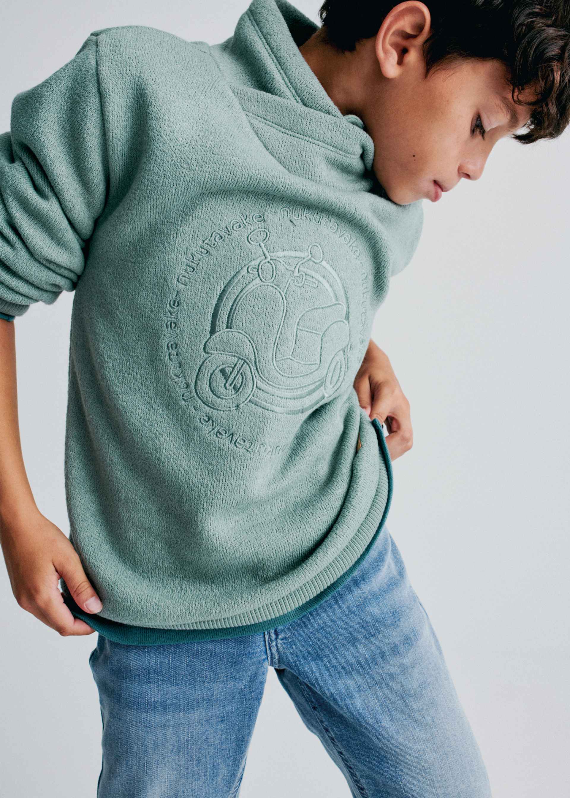 Sweat col cheminé garçon