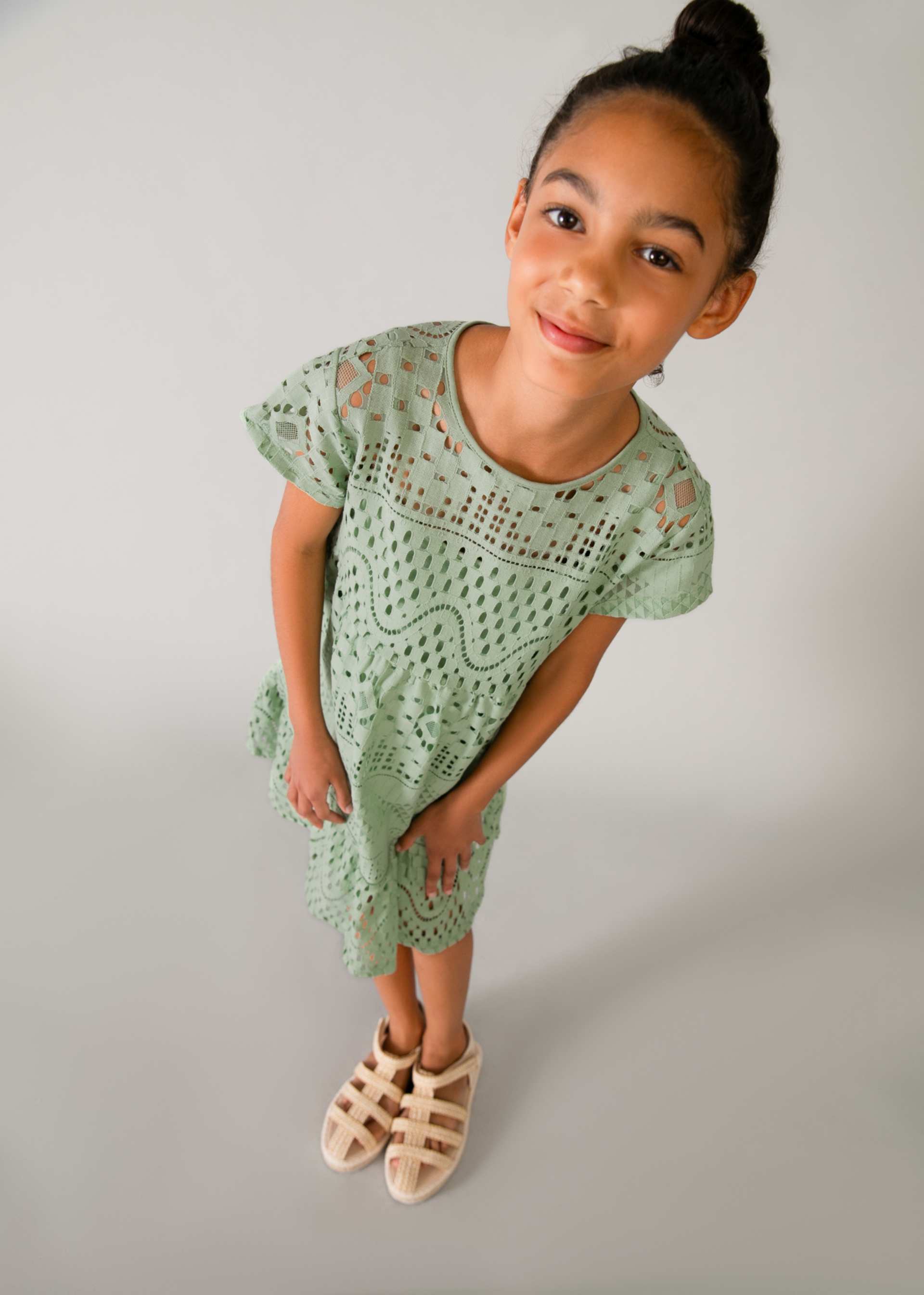 Robe en dentelle fille