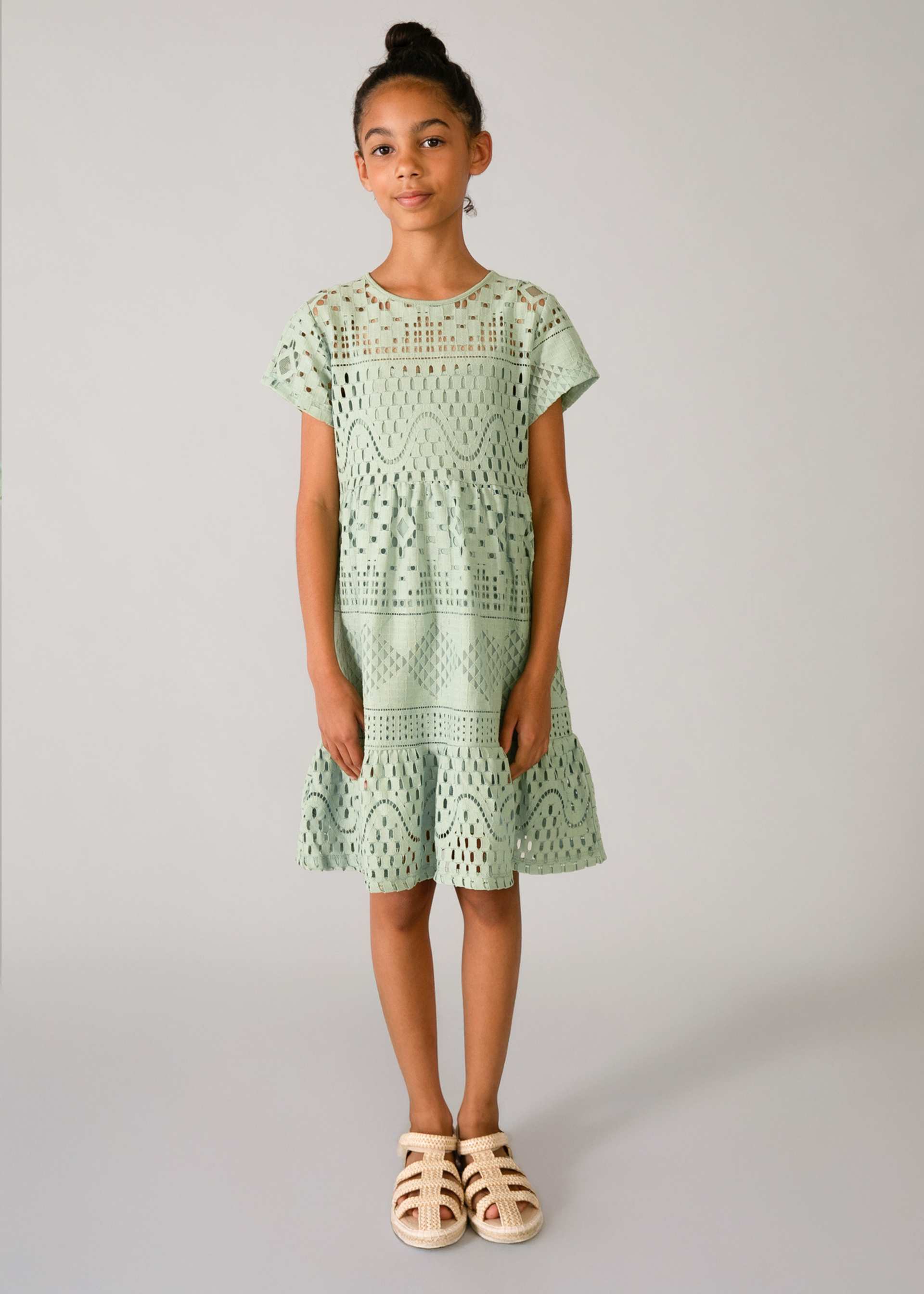 Girl Eyelet Dress