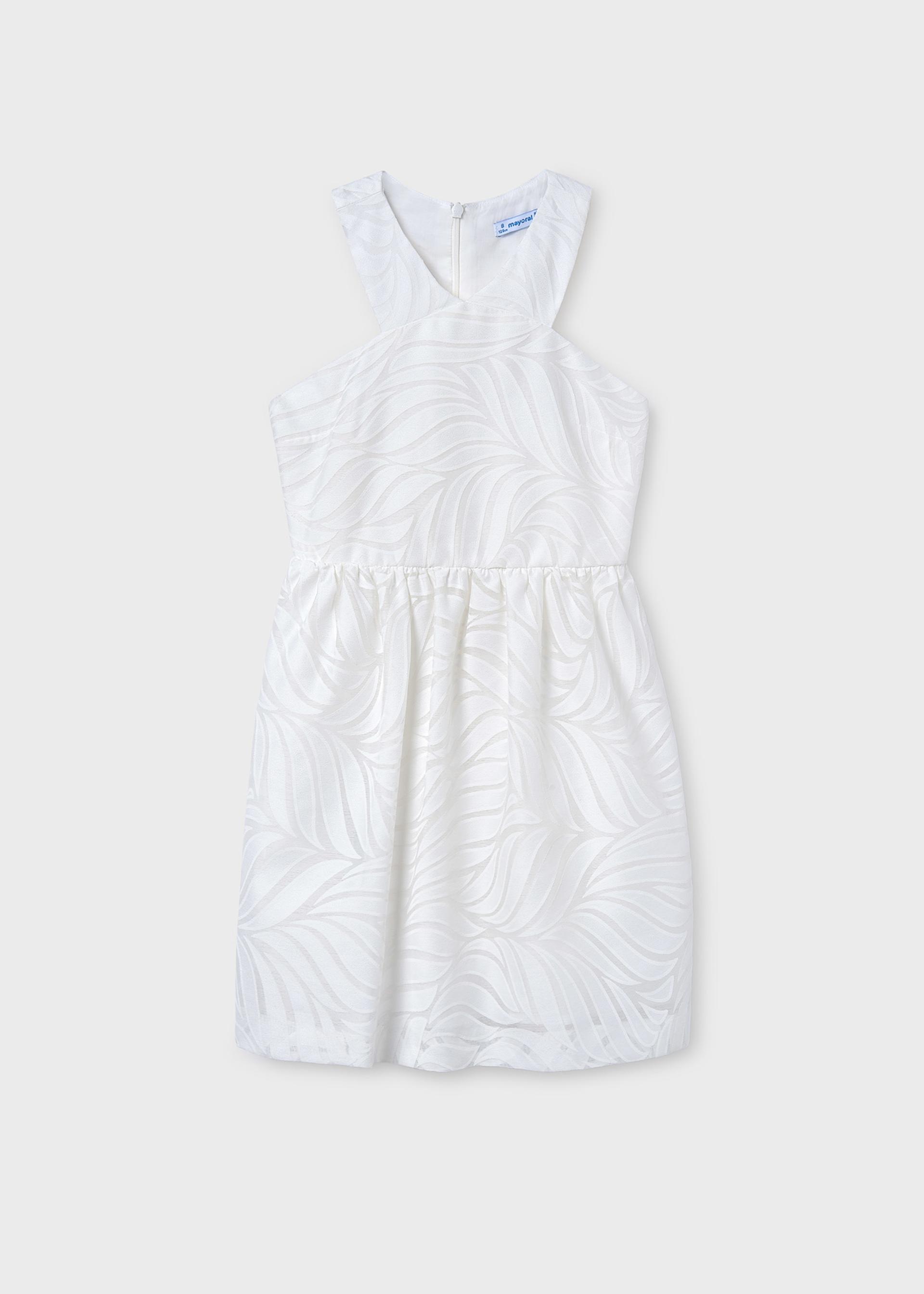 Vestido tirantes cruzados devoré chica Vestido tirantes cruzados devoré chica