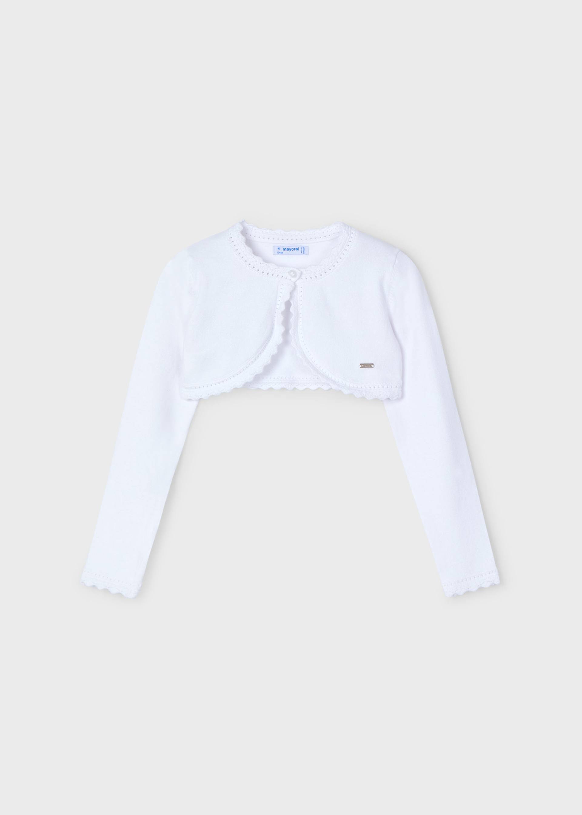 Torera bolero básica tricot niña Torera bolero básica tricot niña