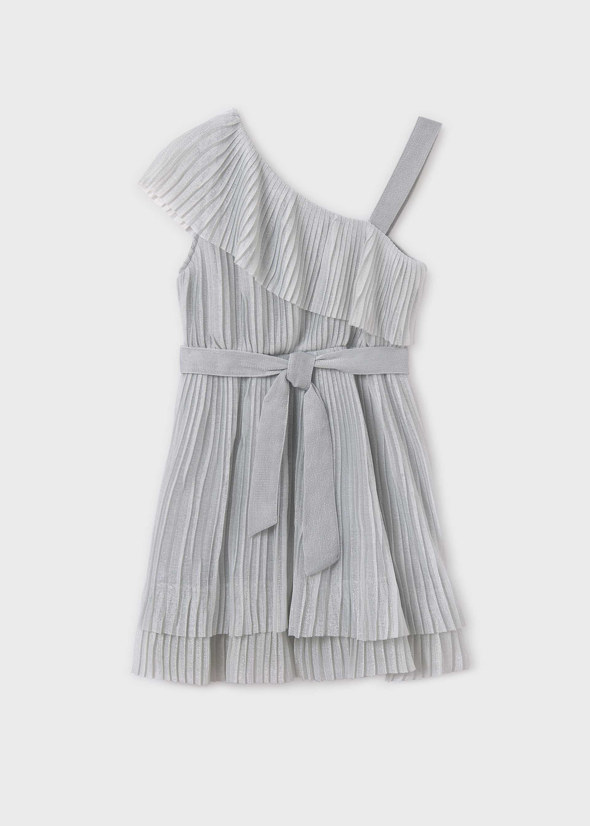 Rochie asimetrica plisata fata Rochie asimetrica plisata fata