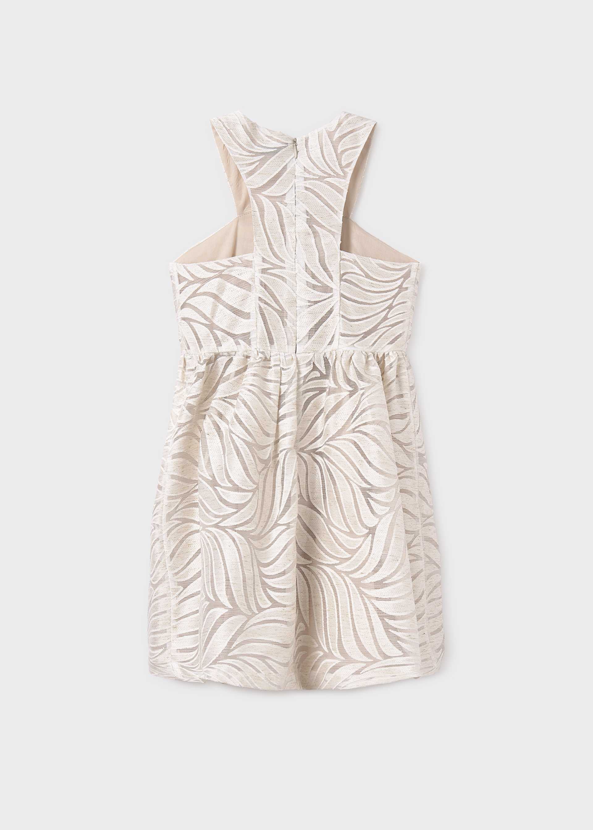 Girl Criss Cross Devore Dress