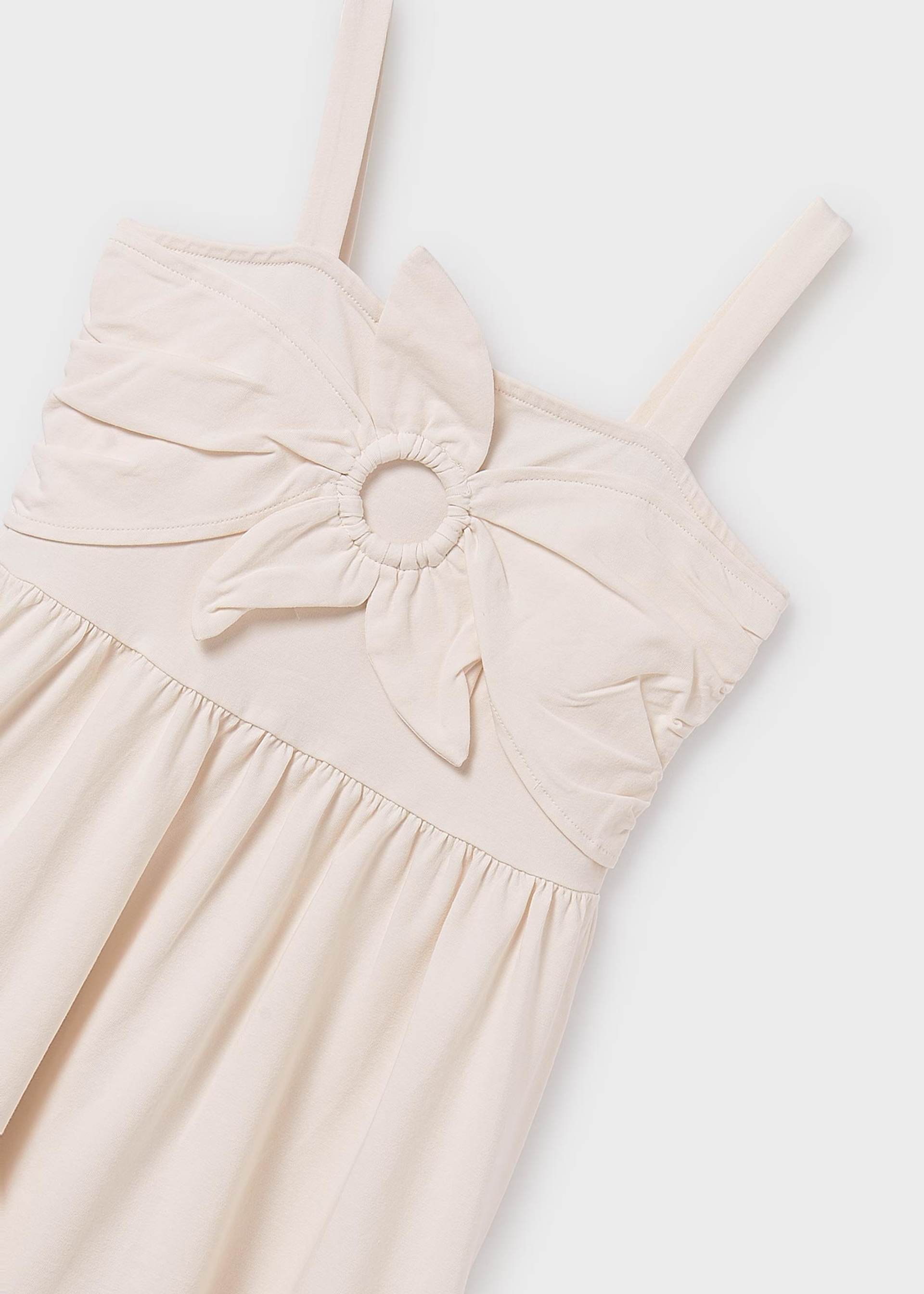 Vestido alças flor rapariga