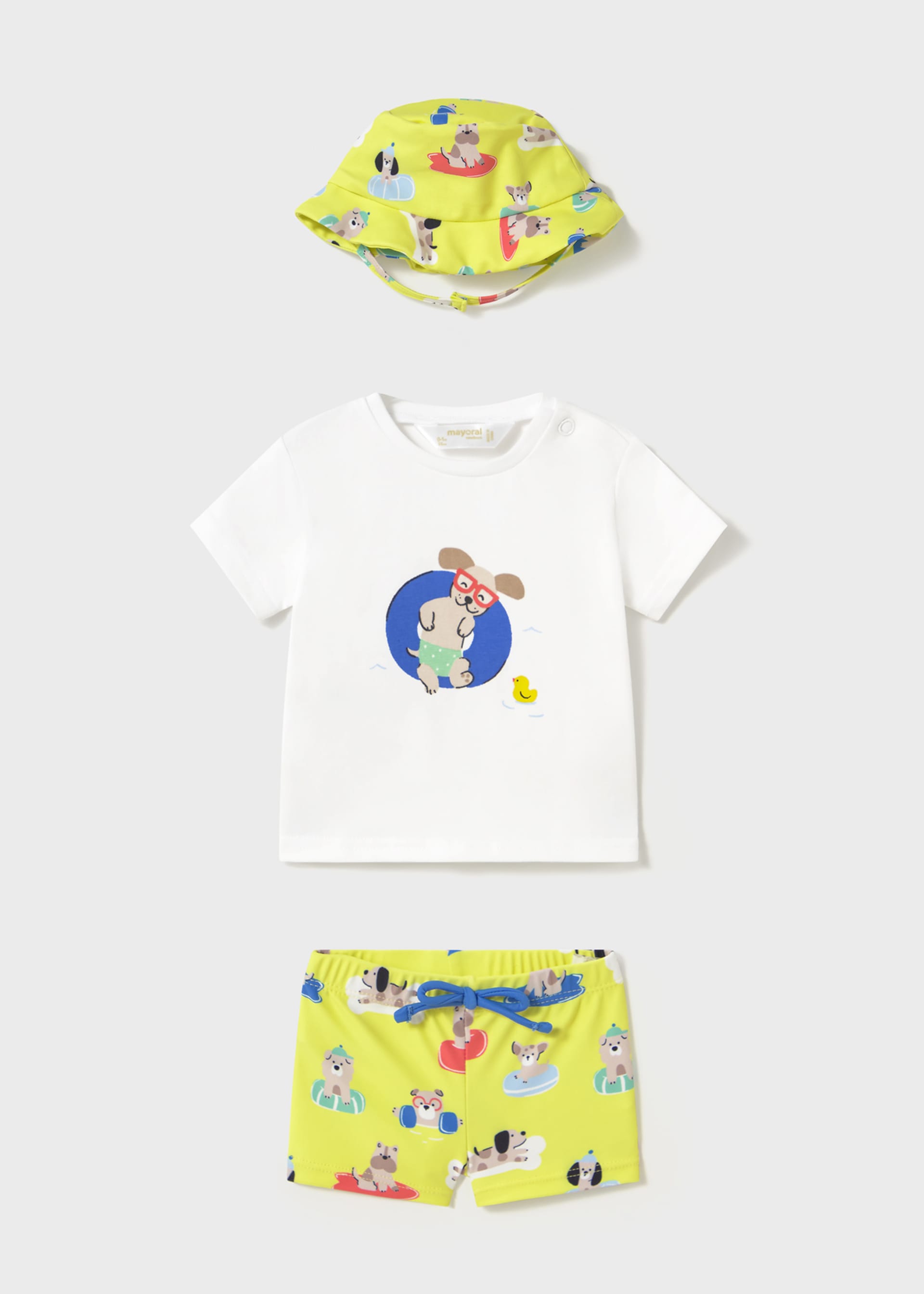 Ensemble de bain 3 pièces protection solaire nouveau-né Ensemble de bain 3 pièces protection solaire nouveau-né