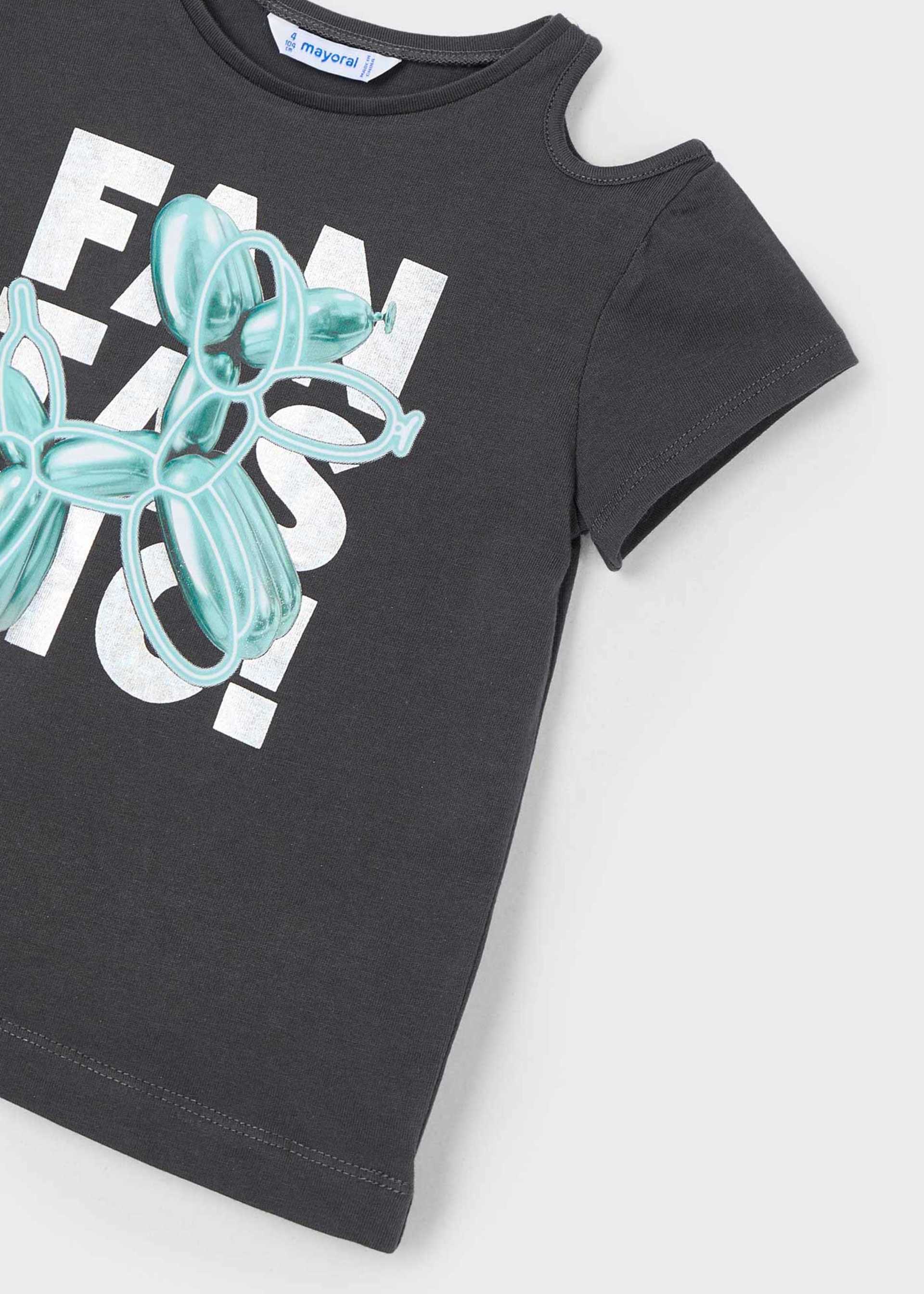 Tricou cu deschidere balon fetita