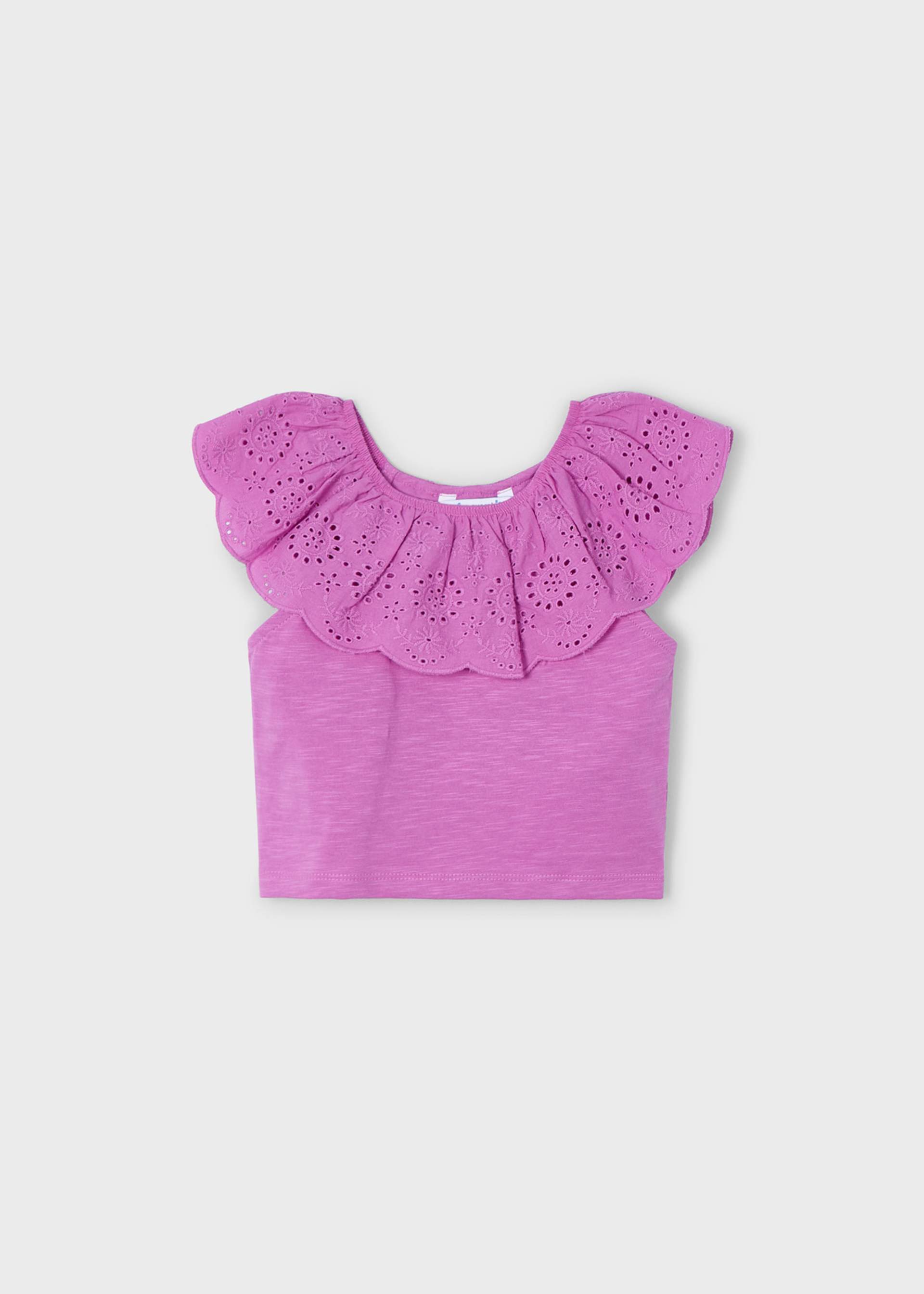 Girl Eyelet Ruffle T-Shirt Girl Eyelet Ruffle T-Shirt