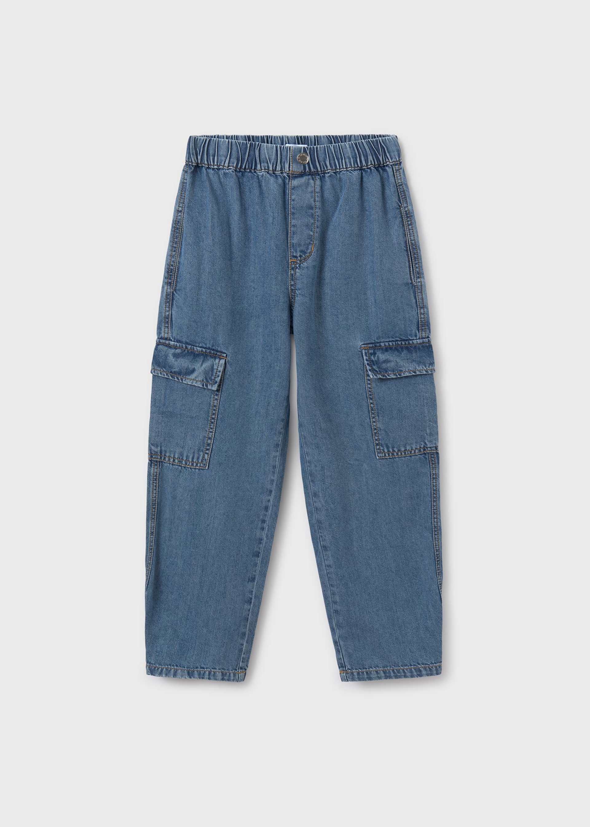 Spodnie jeansowe Relaxed Fit dla dziewczynki