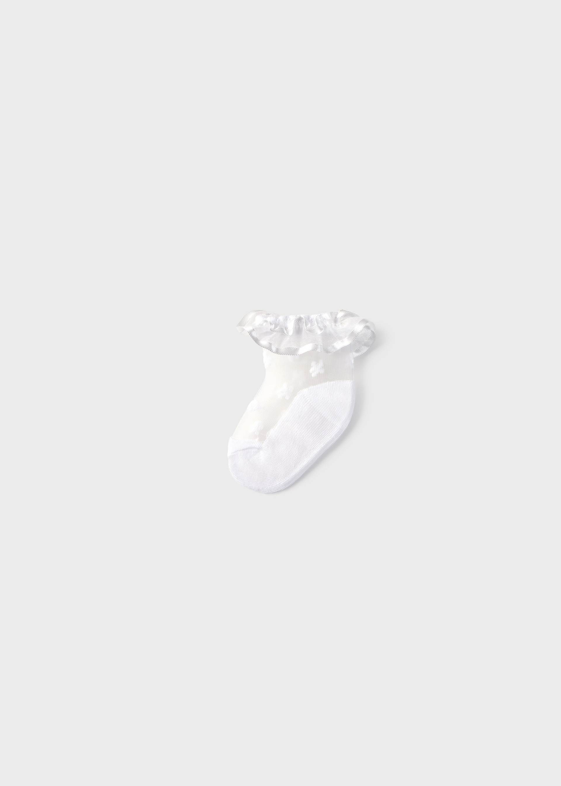 Newborn girl floral socks