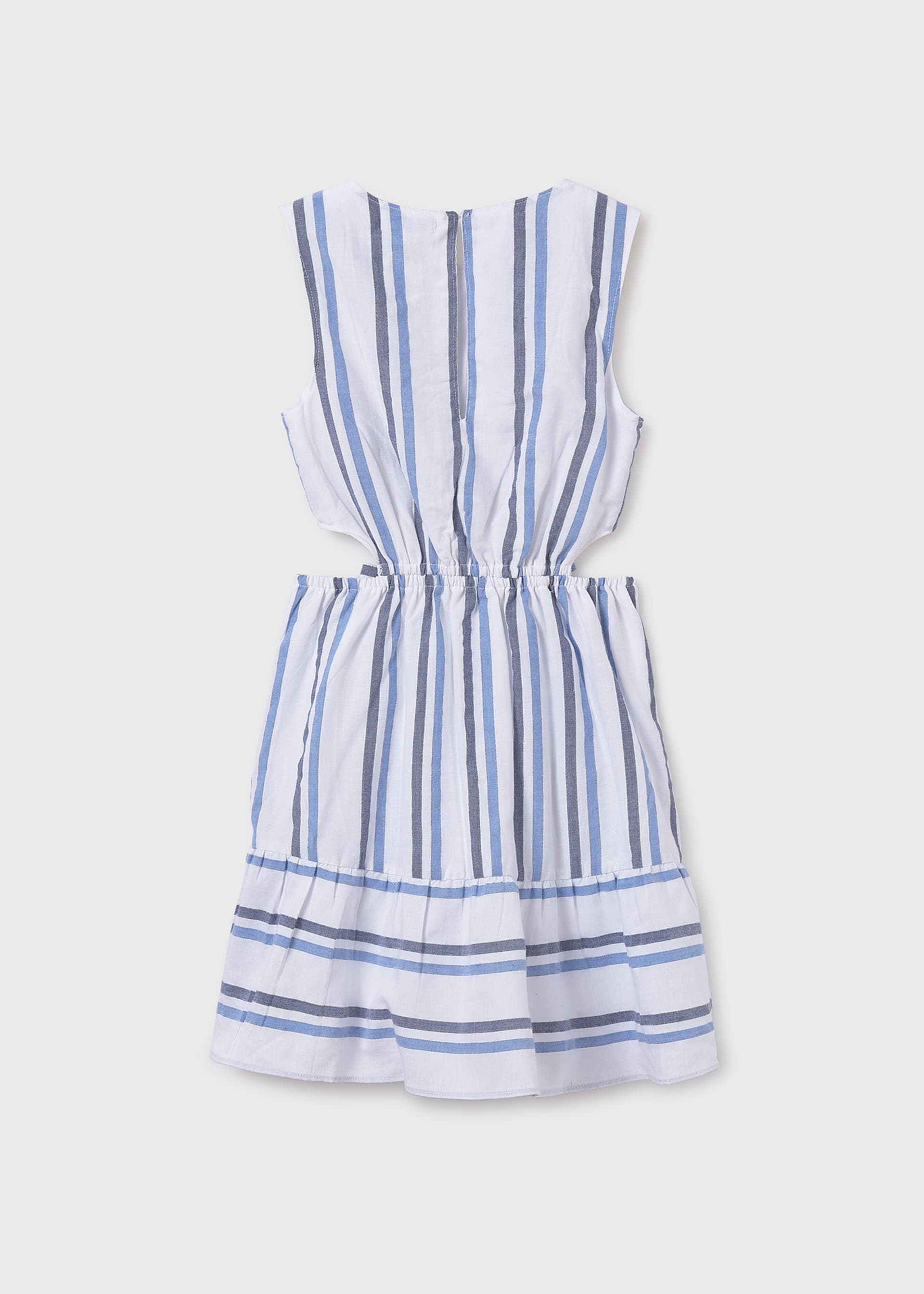 Rochie dungi cu deschideri fata Rochie dungi cu deschideri fata