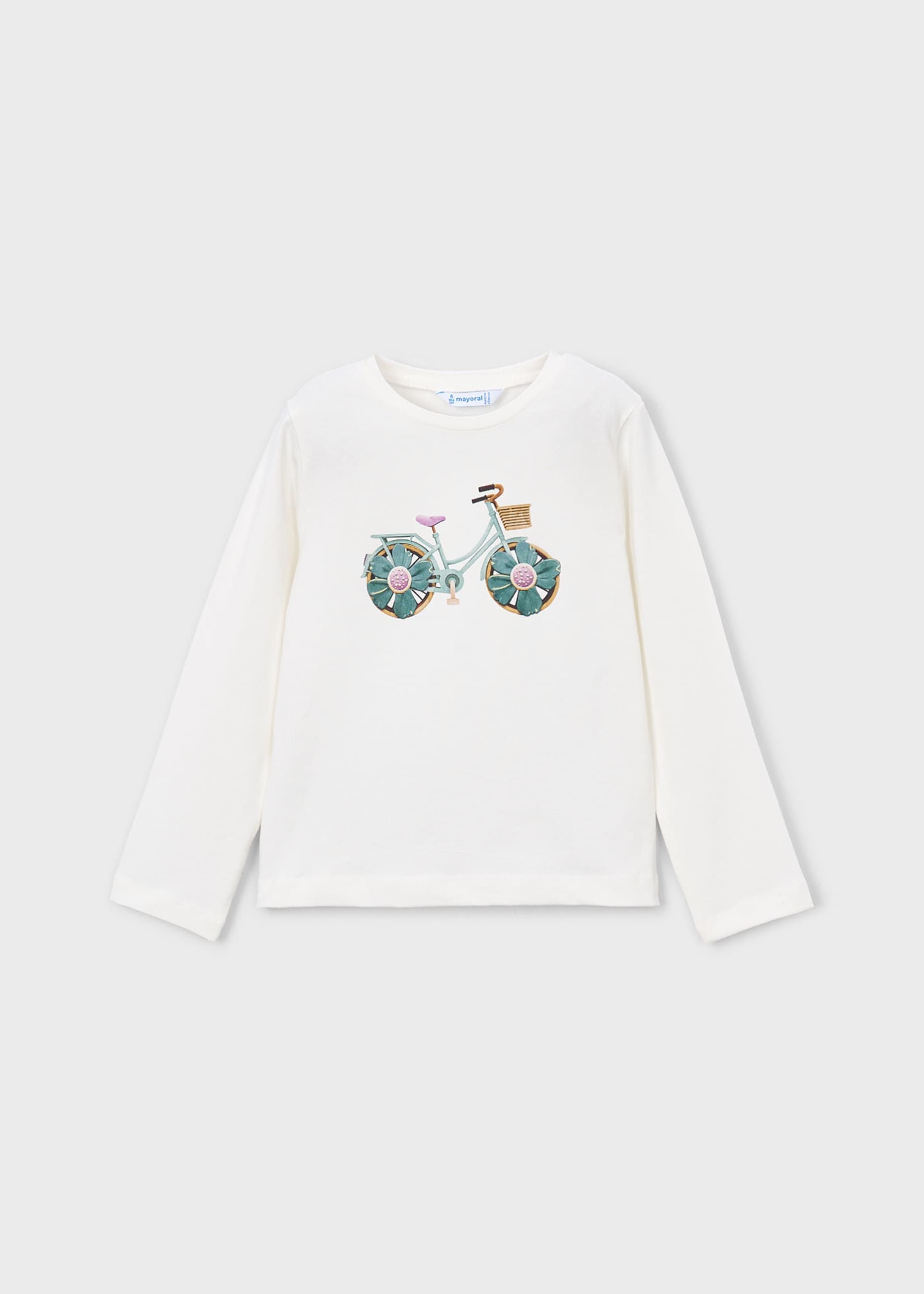 T-shirt à manches longues vélo fille