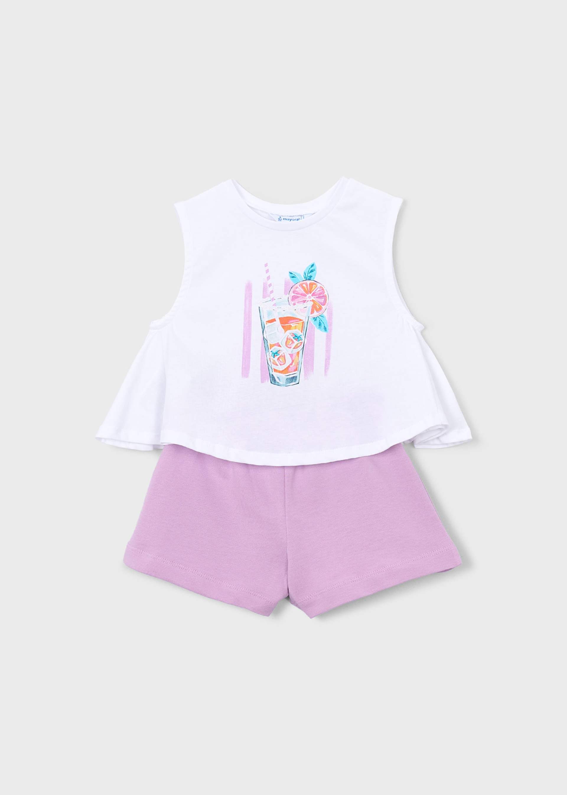 Conjunto short y playera niña