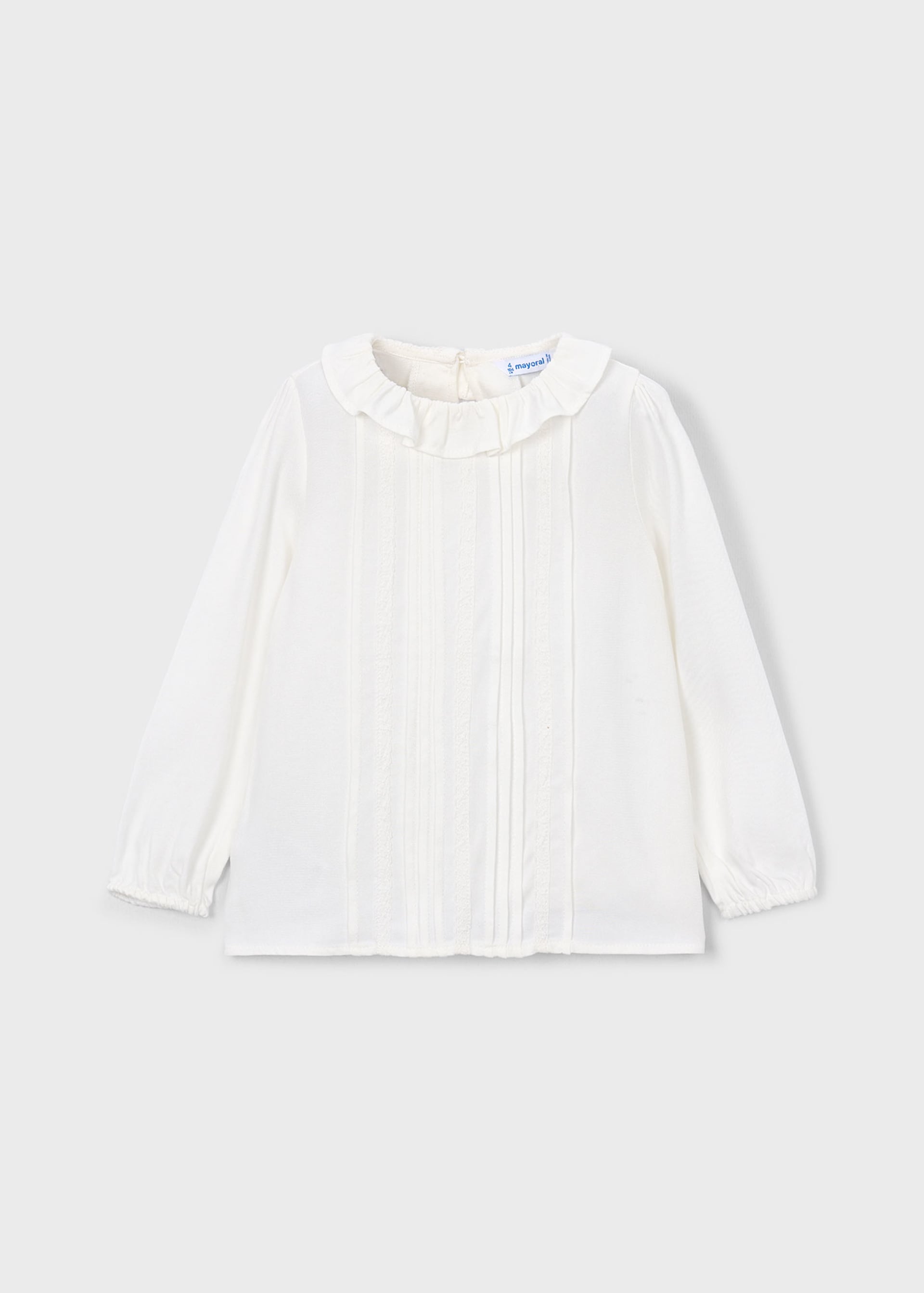 Blouse with drawstrings