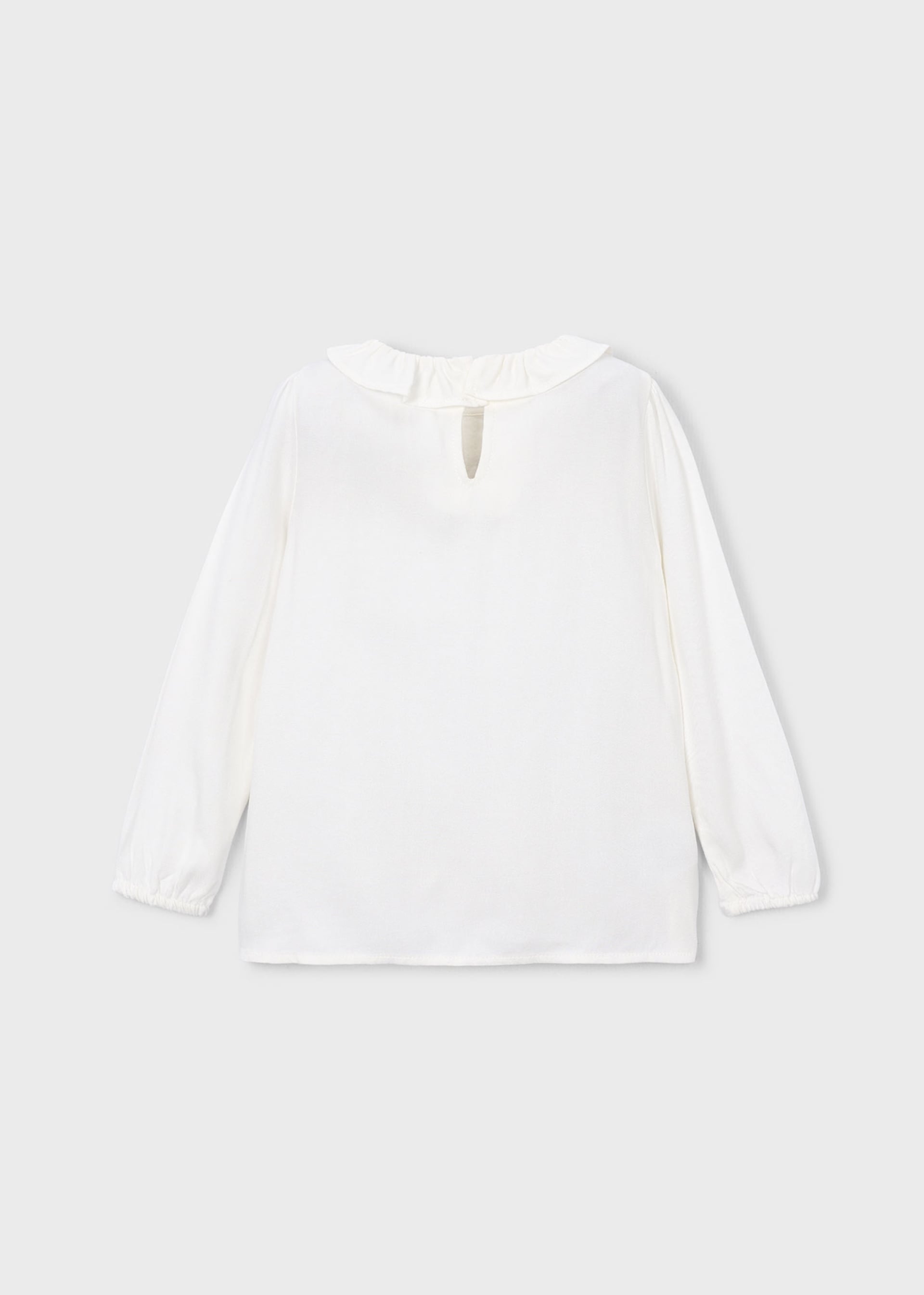 Blusa colletto volant bambina