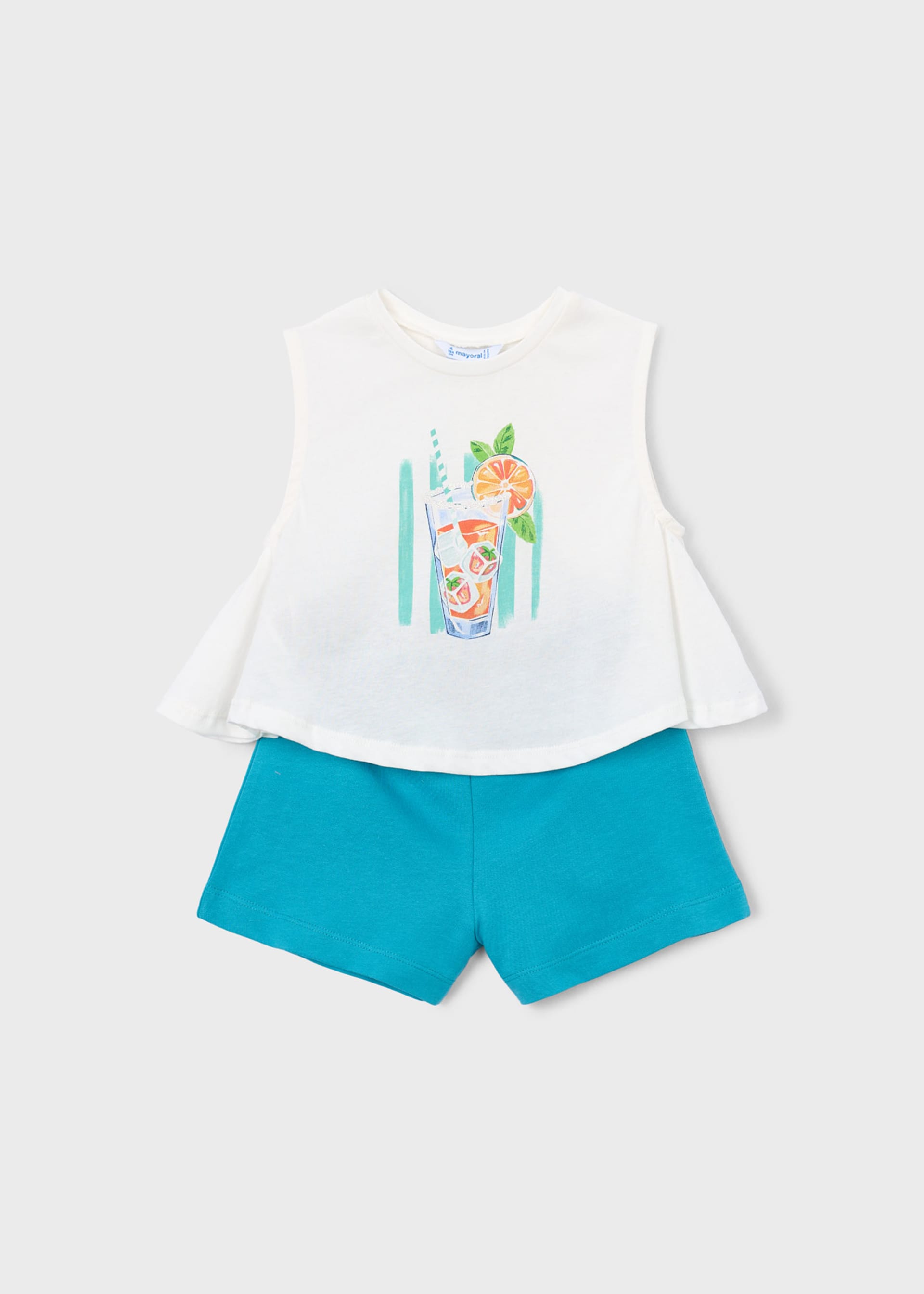 Completo shorts e maglietta bambina