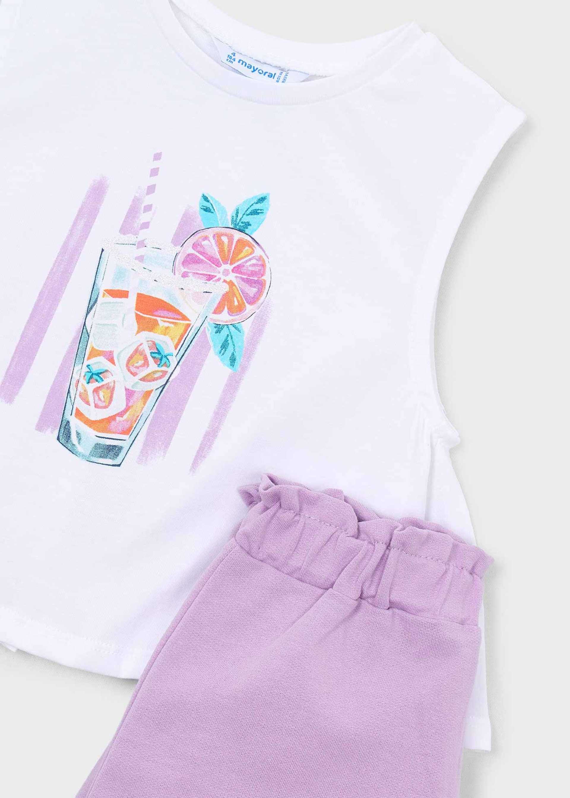 Conjunto short y playera niña