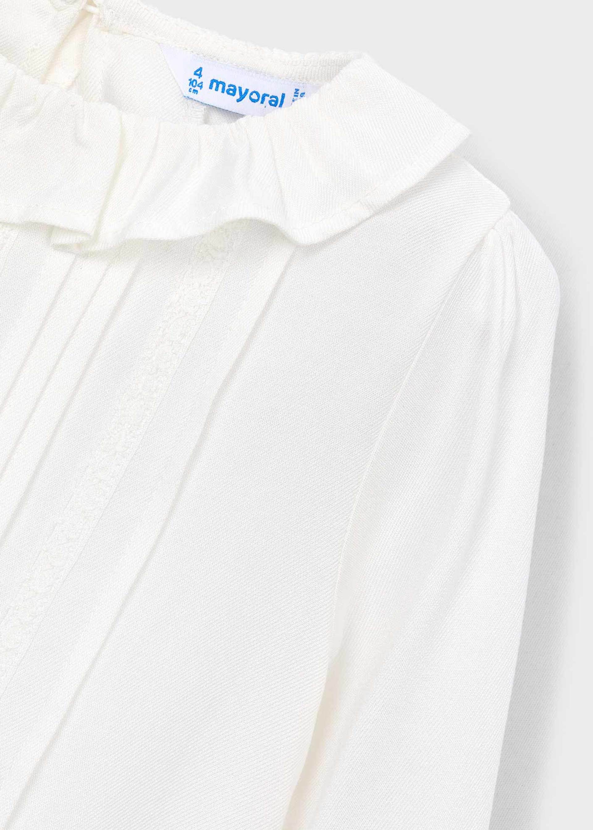 Blusa colletto volant bambina