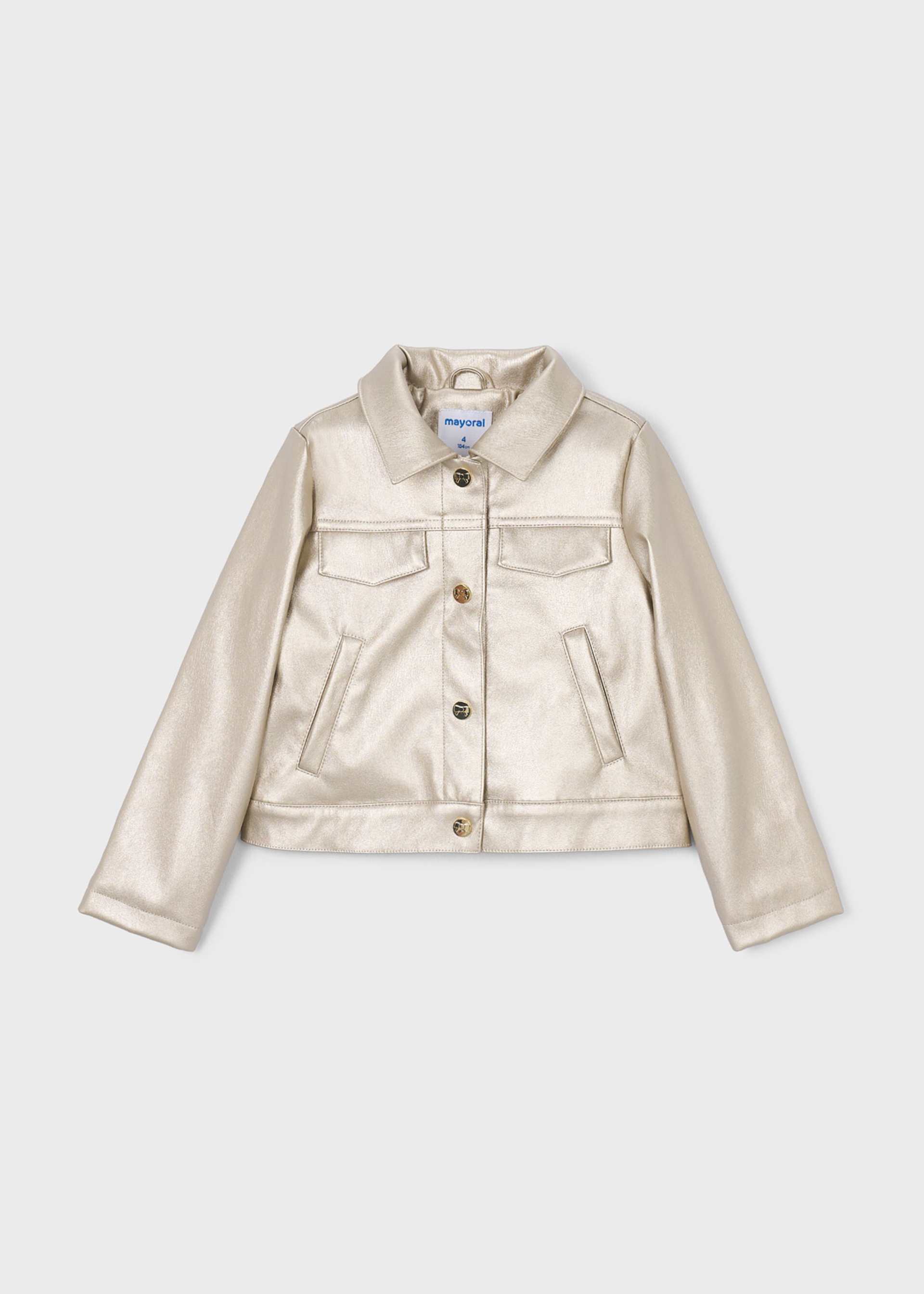 Faux leather jacket for girls