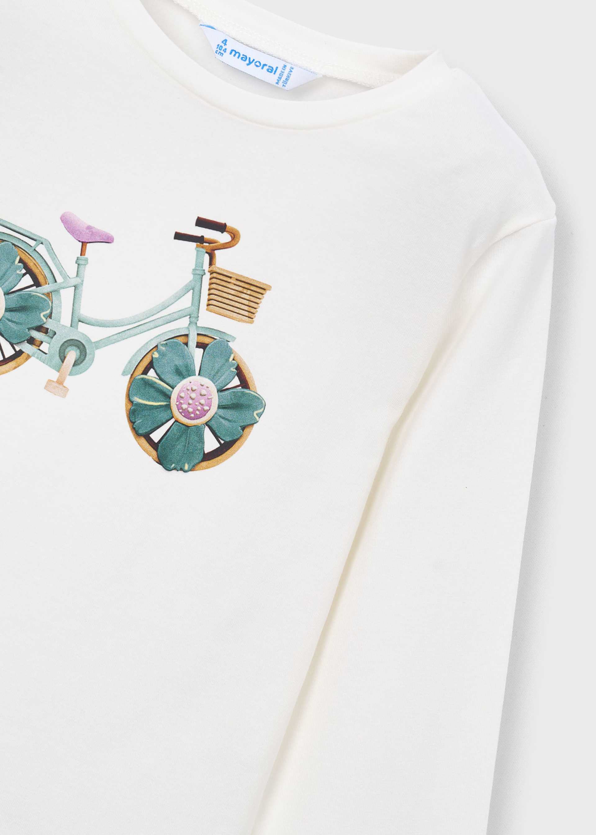 Camiseta de manga larga bicicleta niña