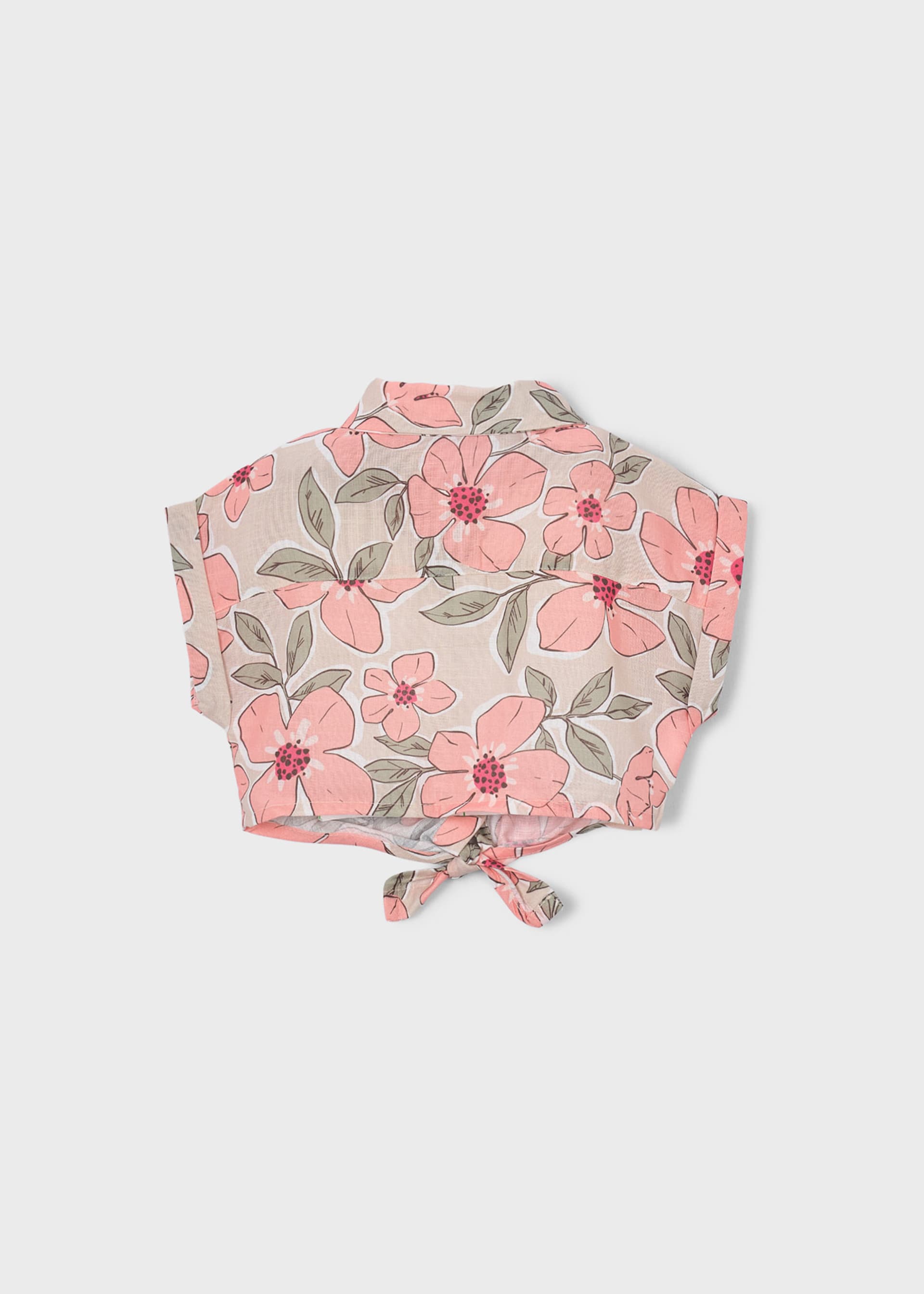Camisa estampada floral menina