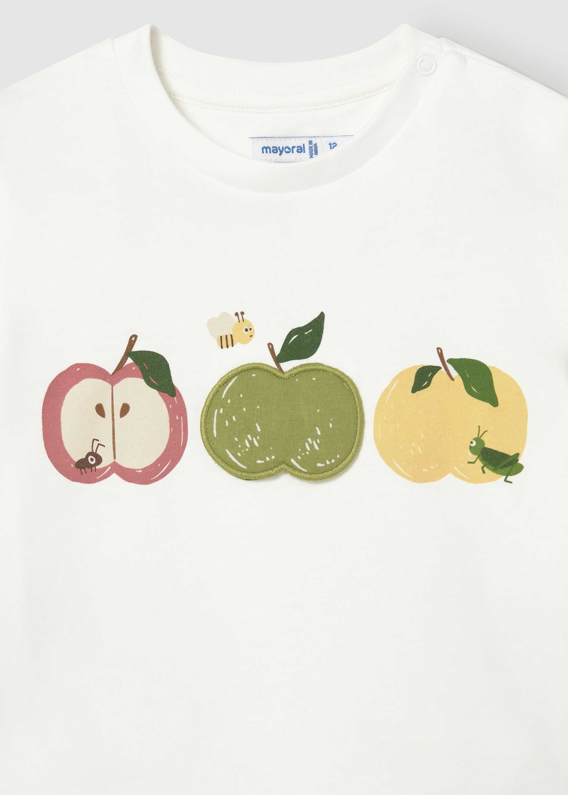 T-shirt pommes bébé